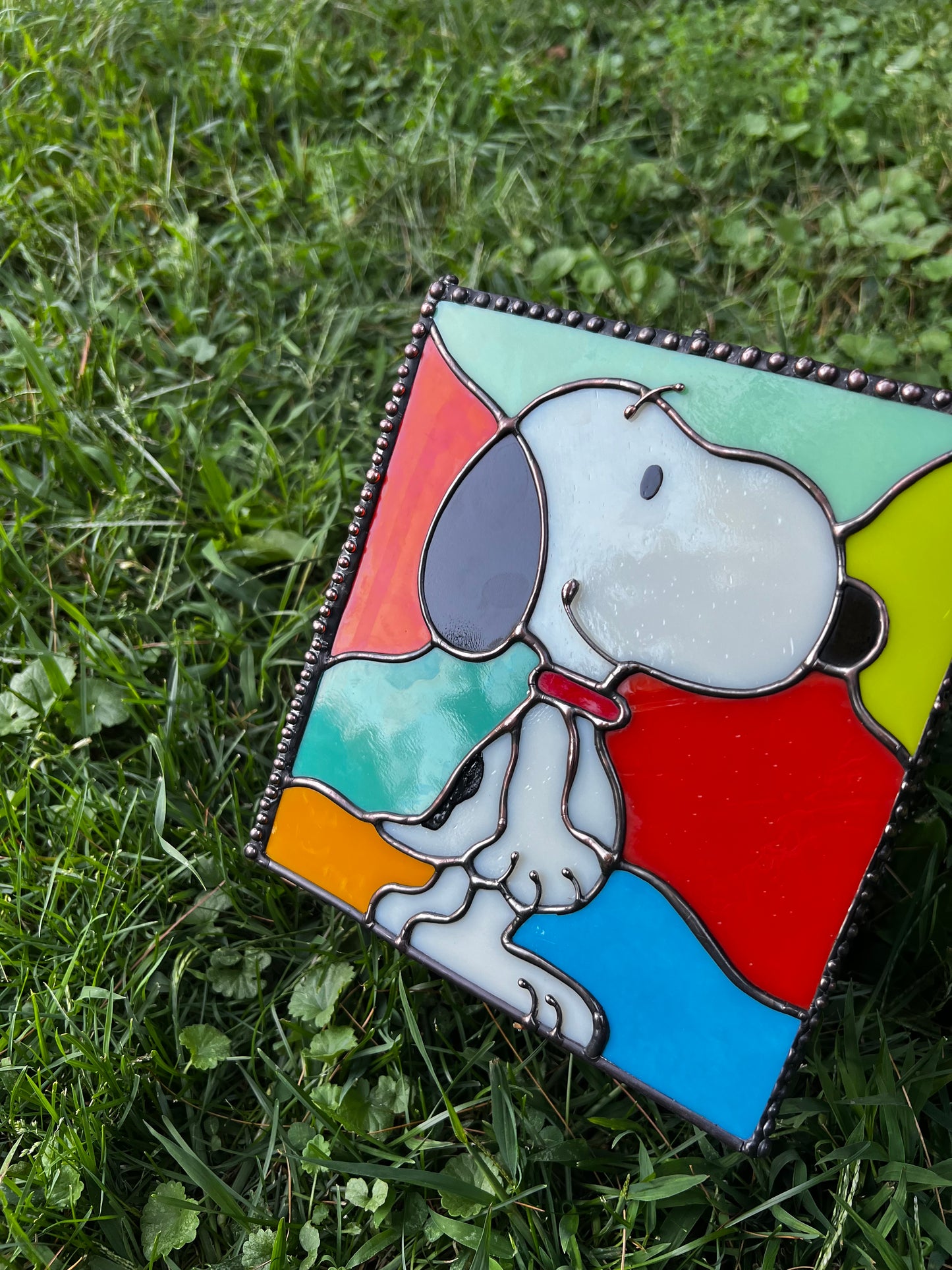 Snoopy & the butterflies lamp