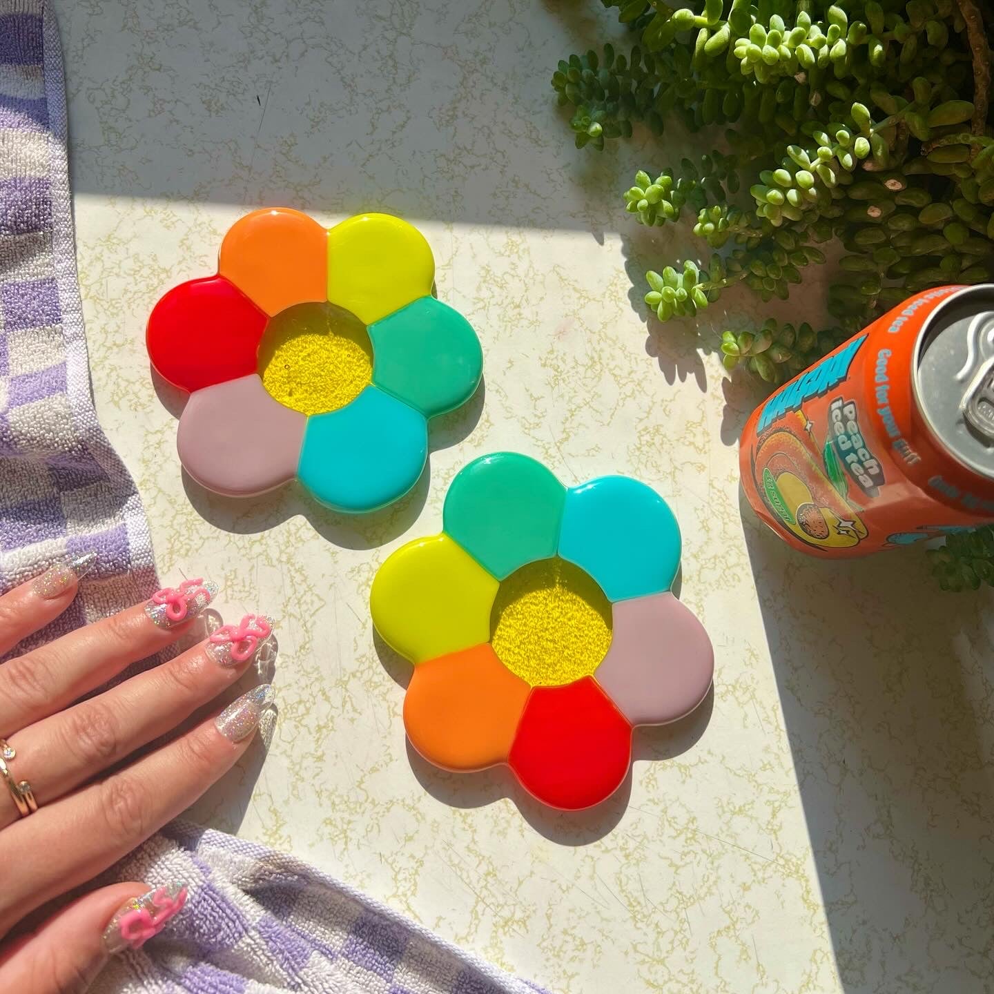 Daisy coaster set