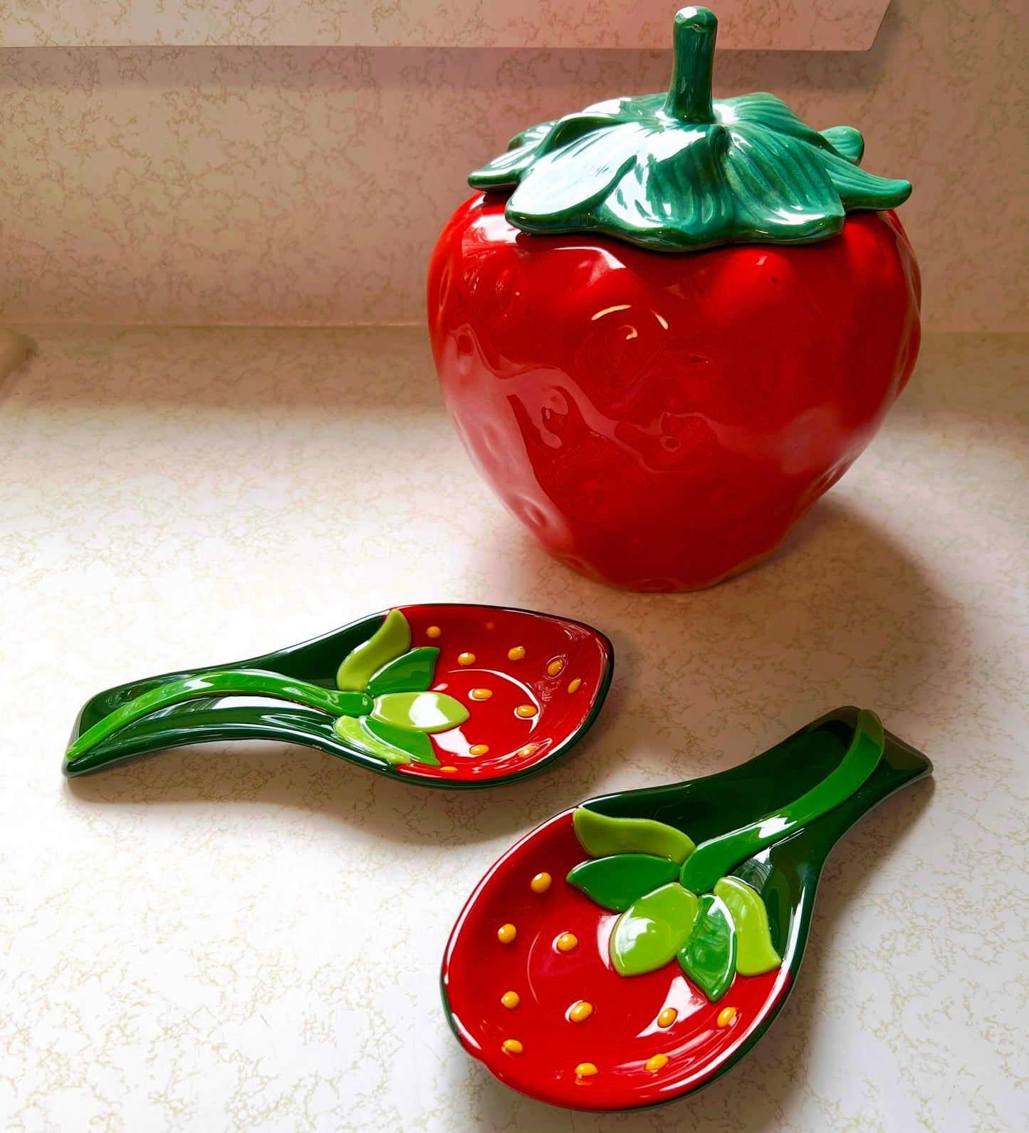 Strawberry Spoon rest