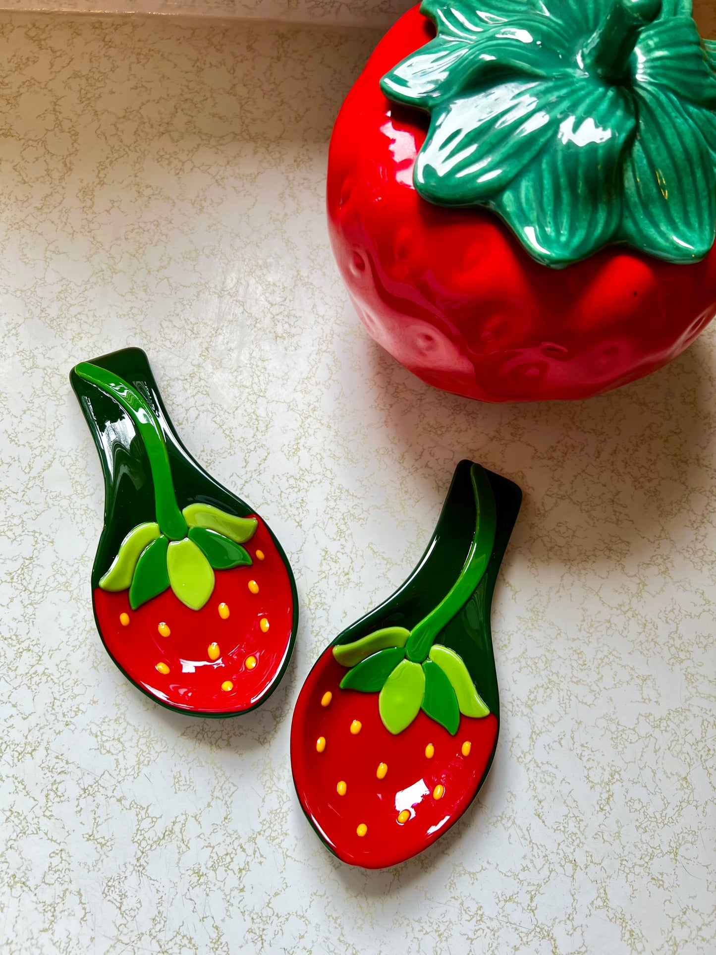 Strawberry Spoon rest
