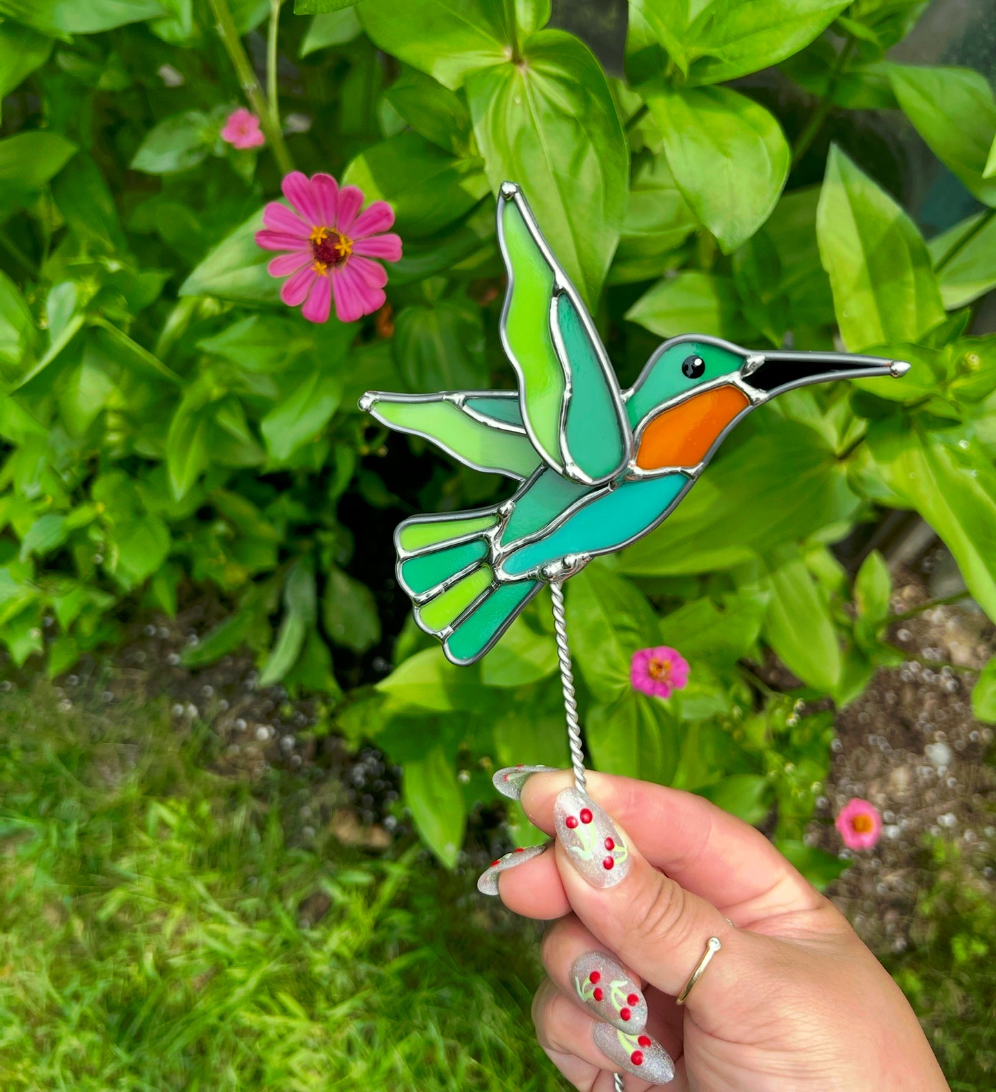 Hummingbird stake