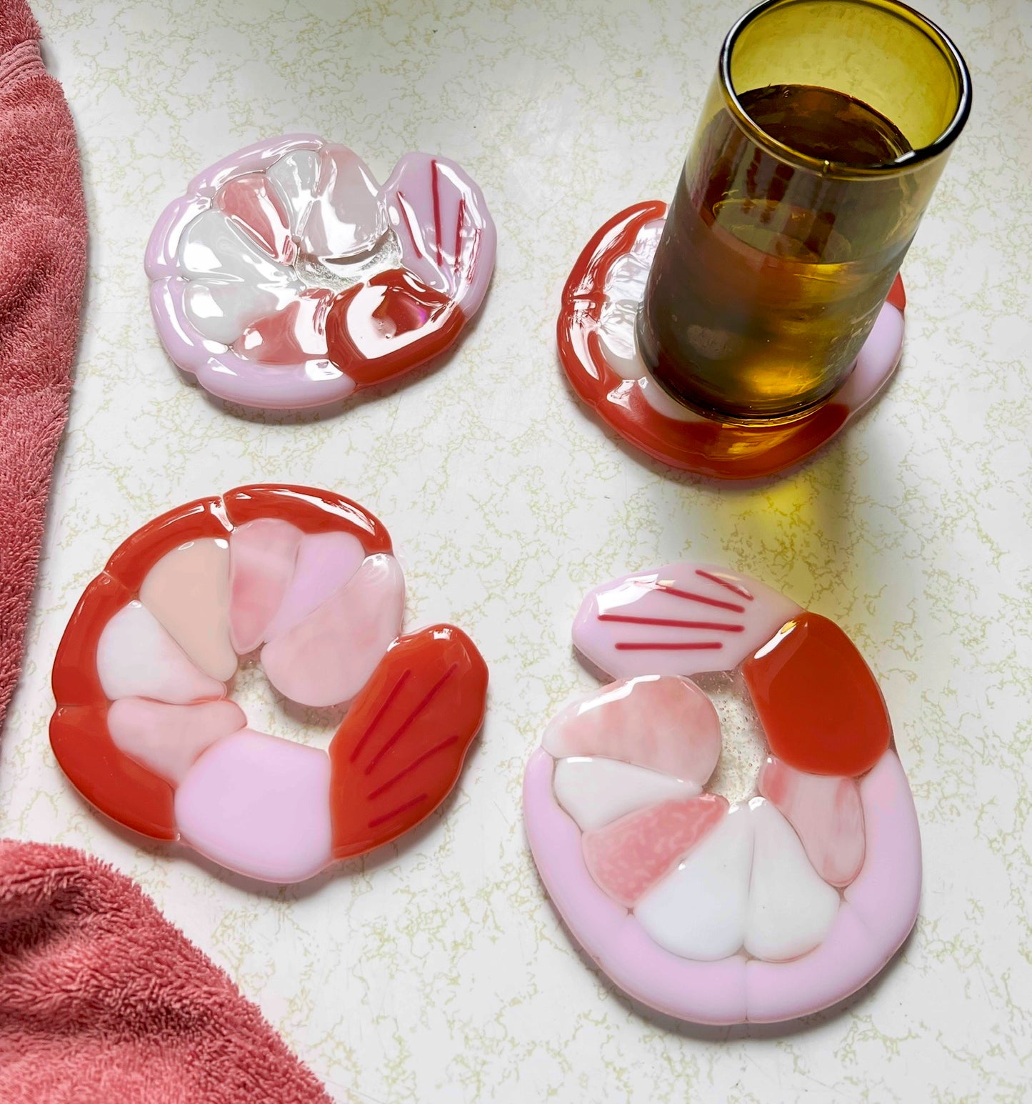 Shrimp coaster set