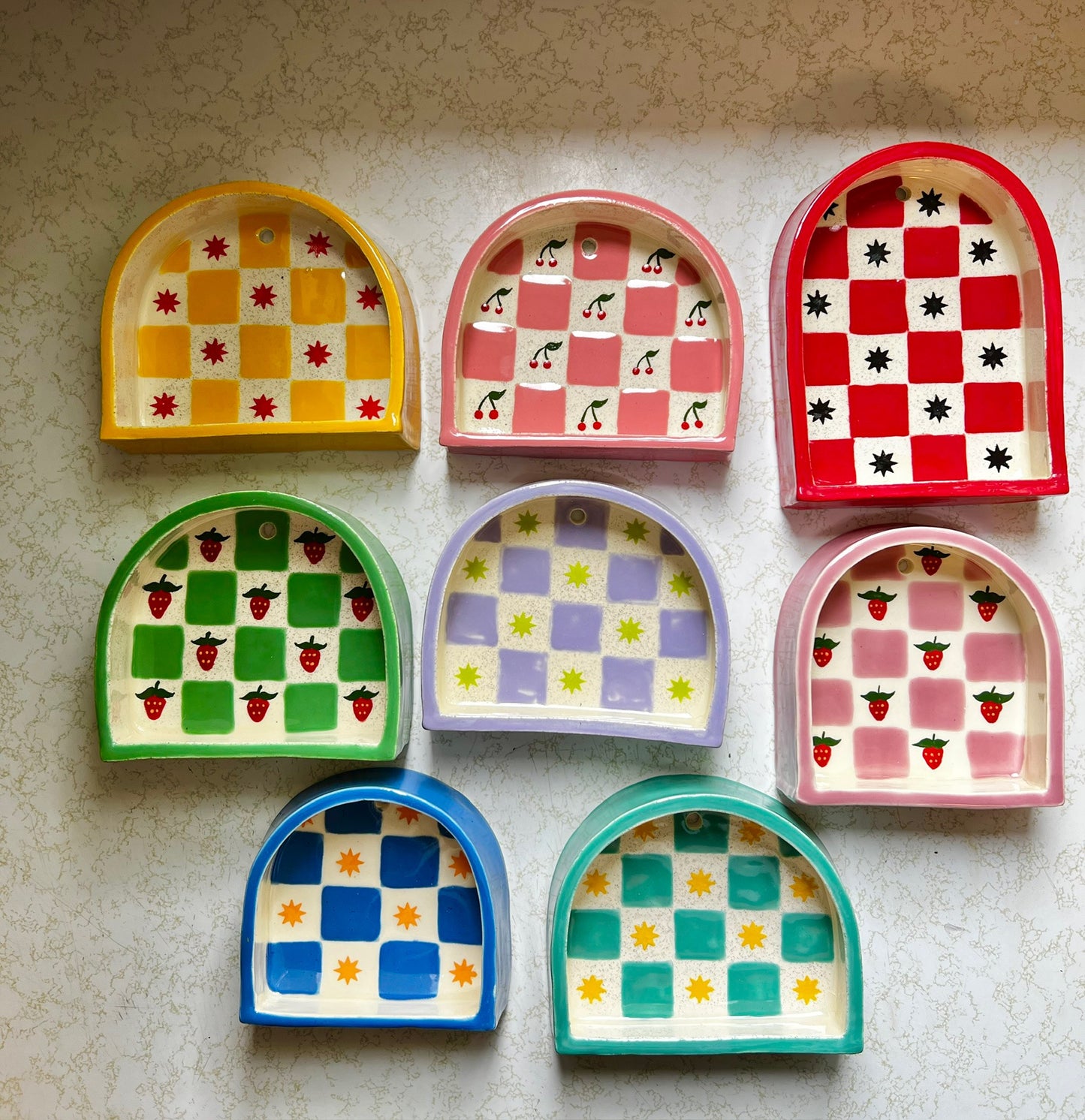 Ceramic Patchwork shelf