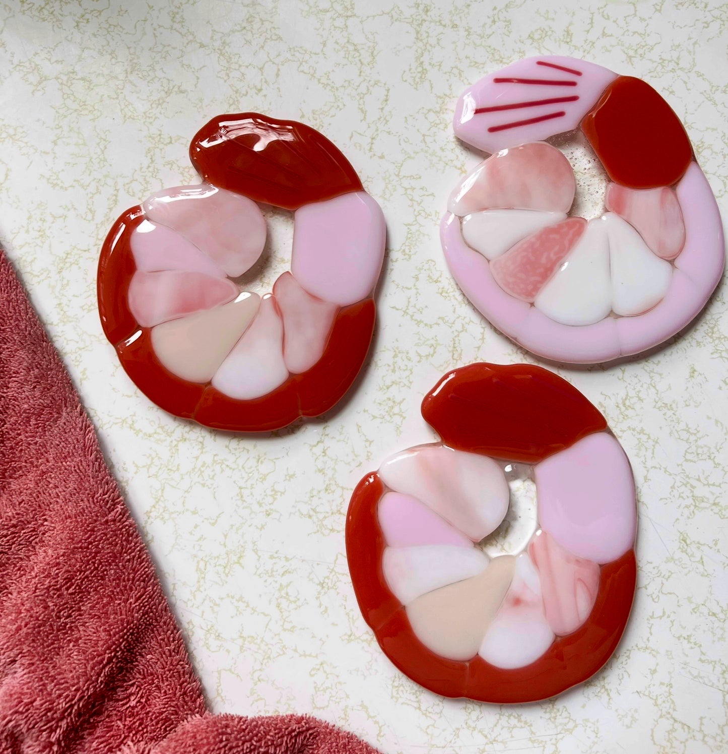 Shrimp coaster set