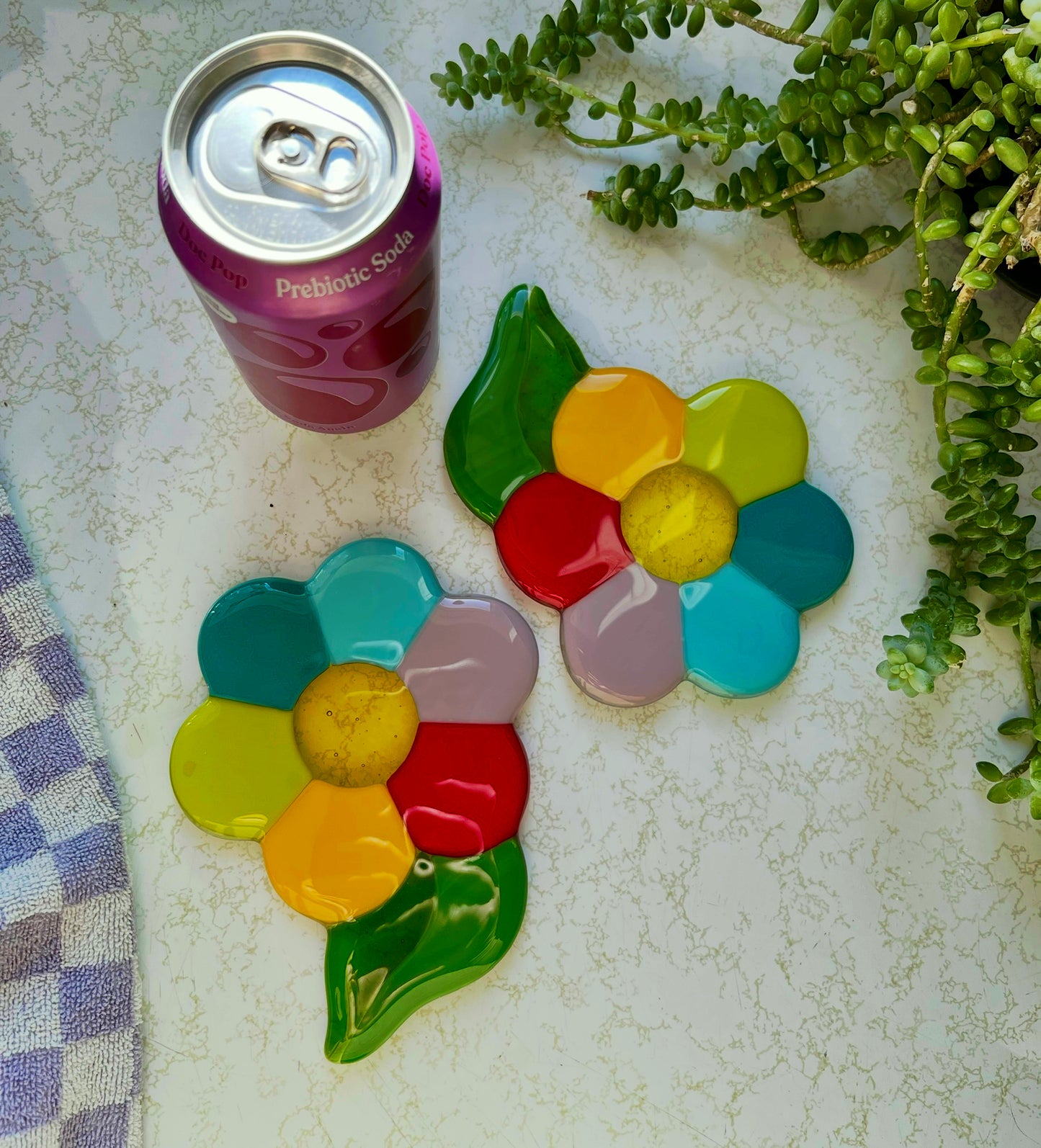 Daisy coaster set