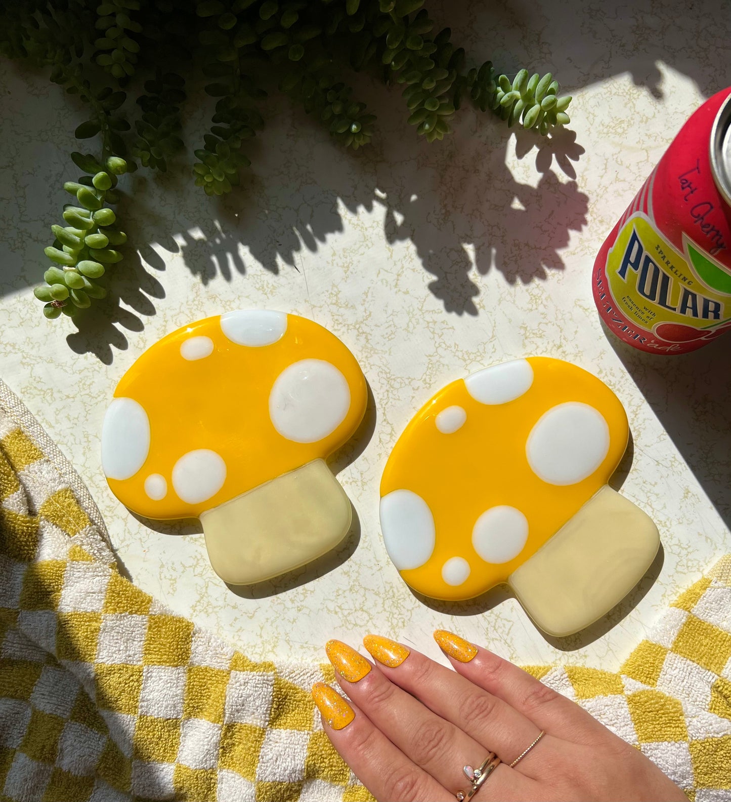 Mushroom coaster set