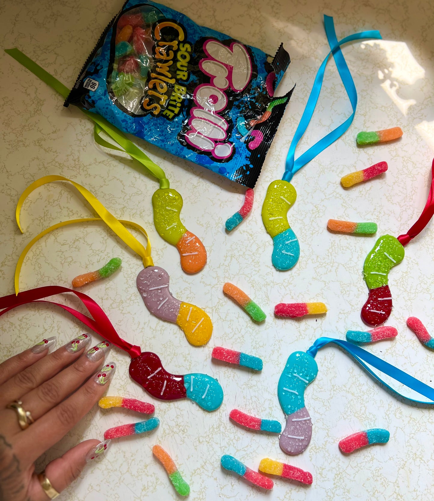 Sour worms