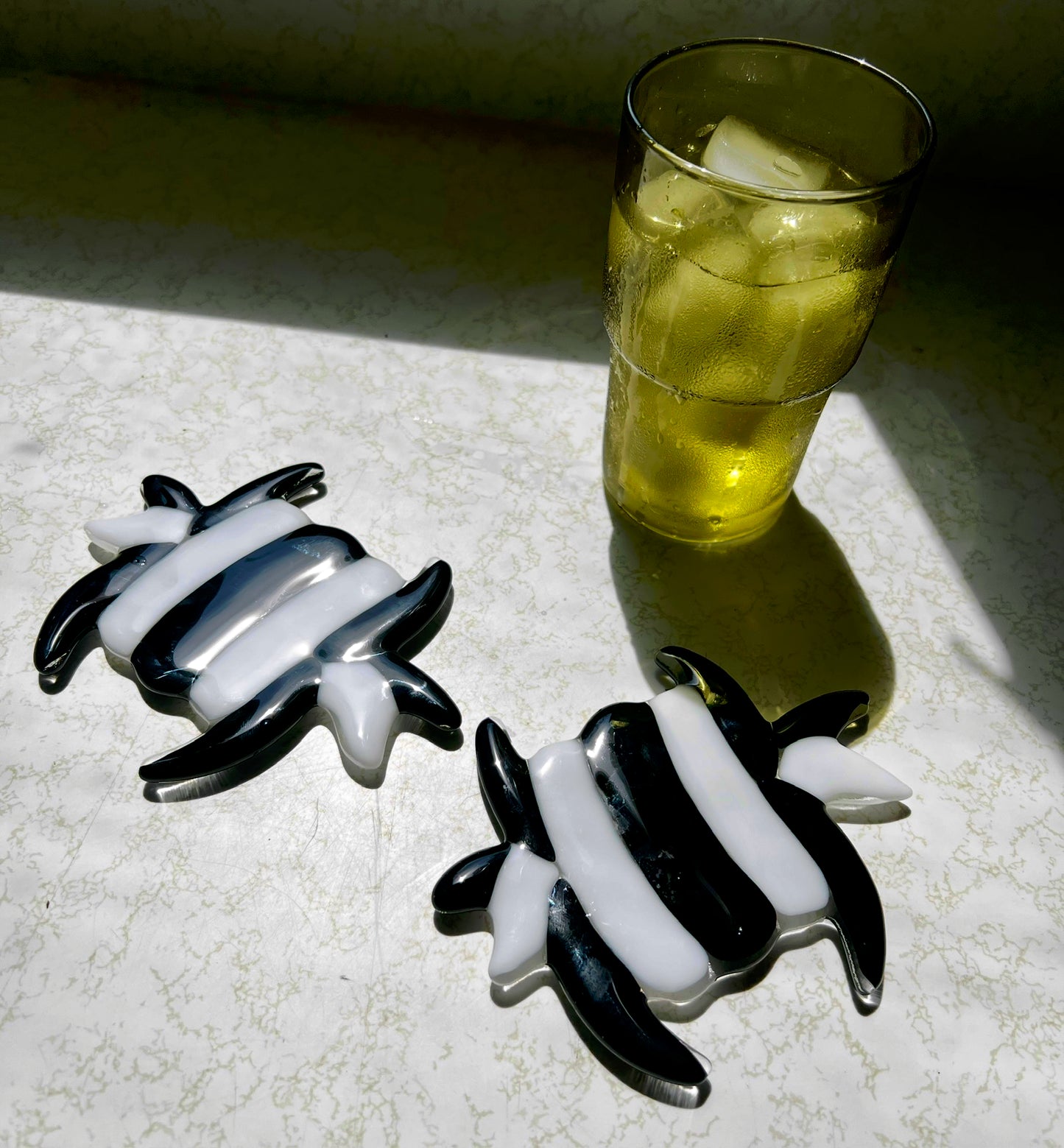 Barbed wire coaster set
