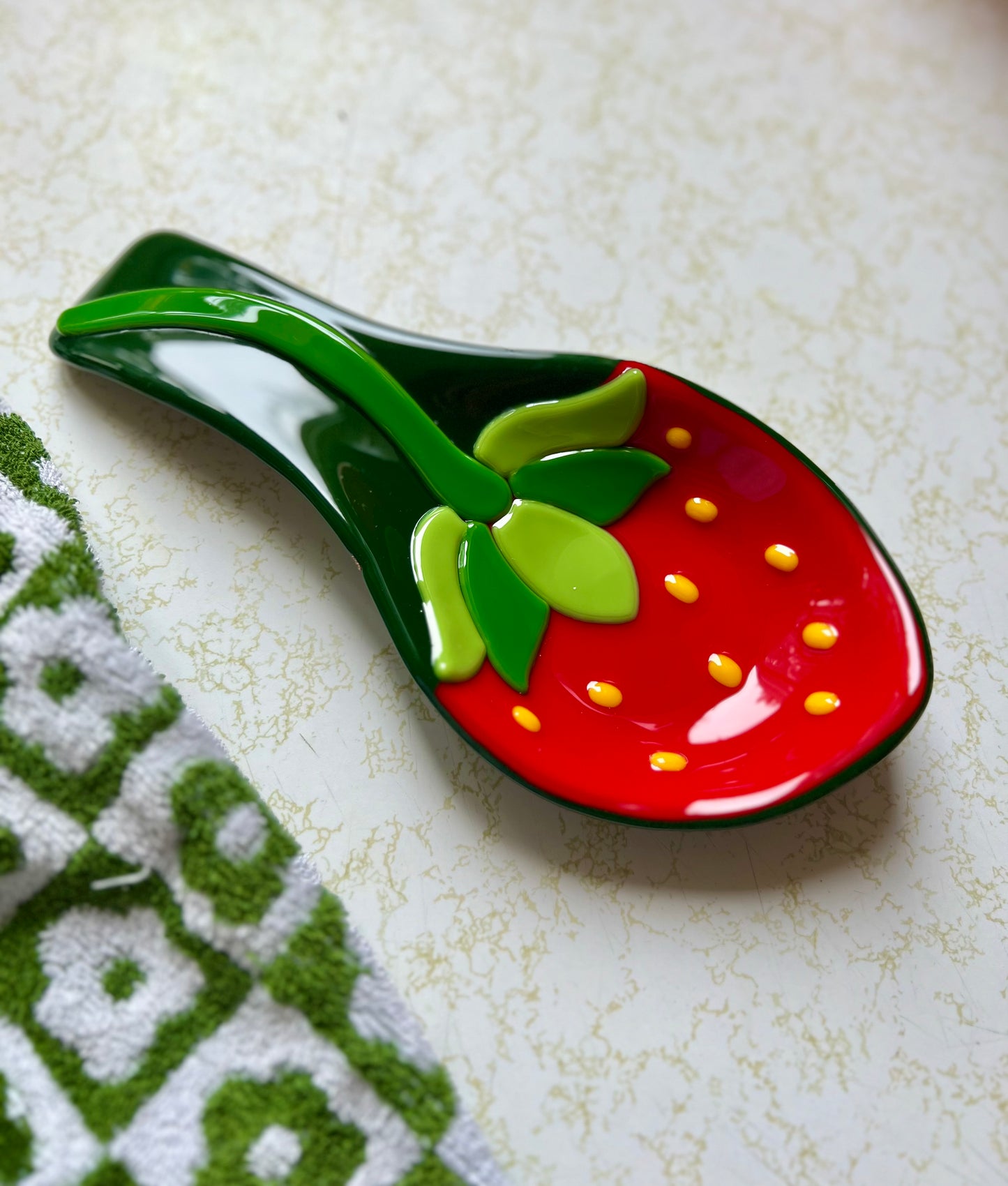 Strawberry Spoon rest