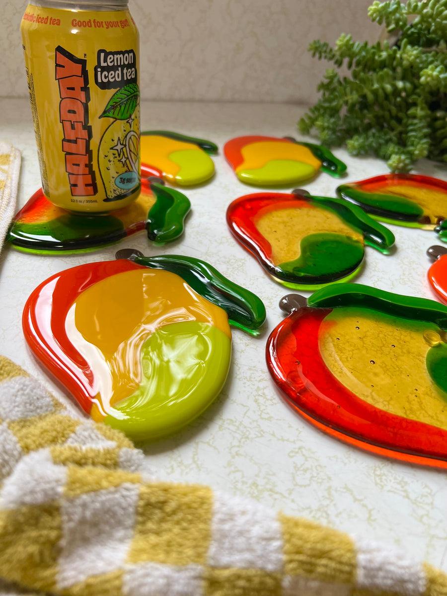 Mango coaster set – Cold Heart Glass co