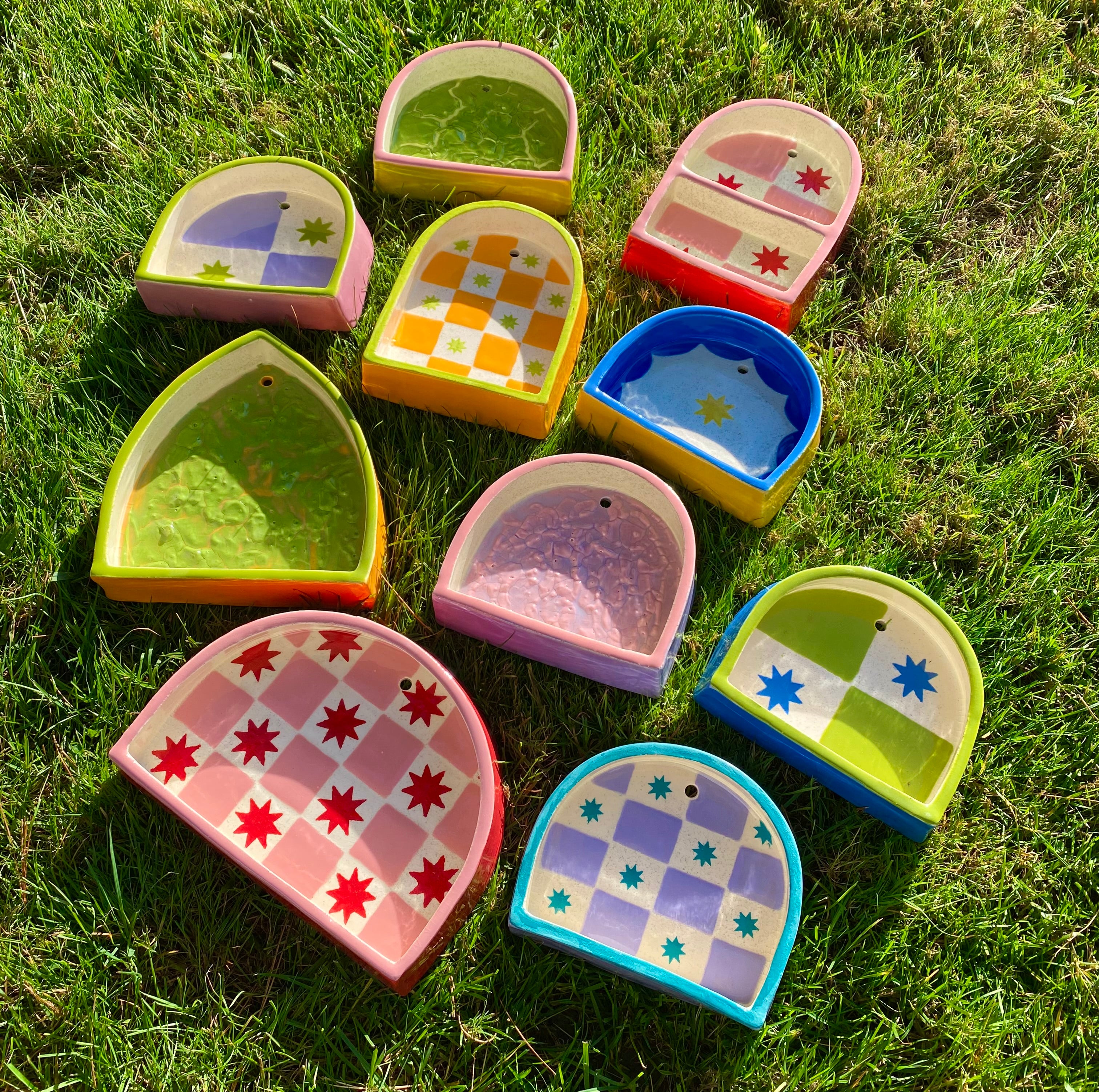 Ceramic Patchwork  shelf