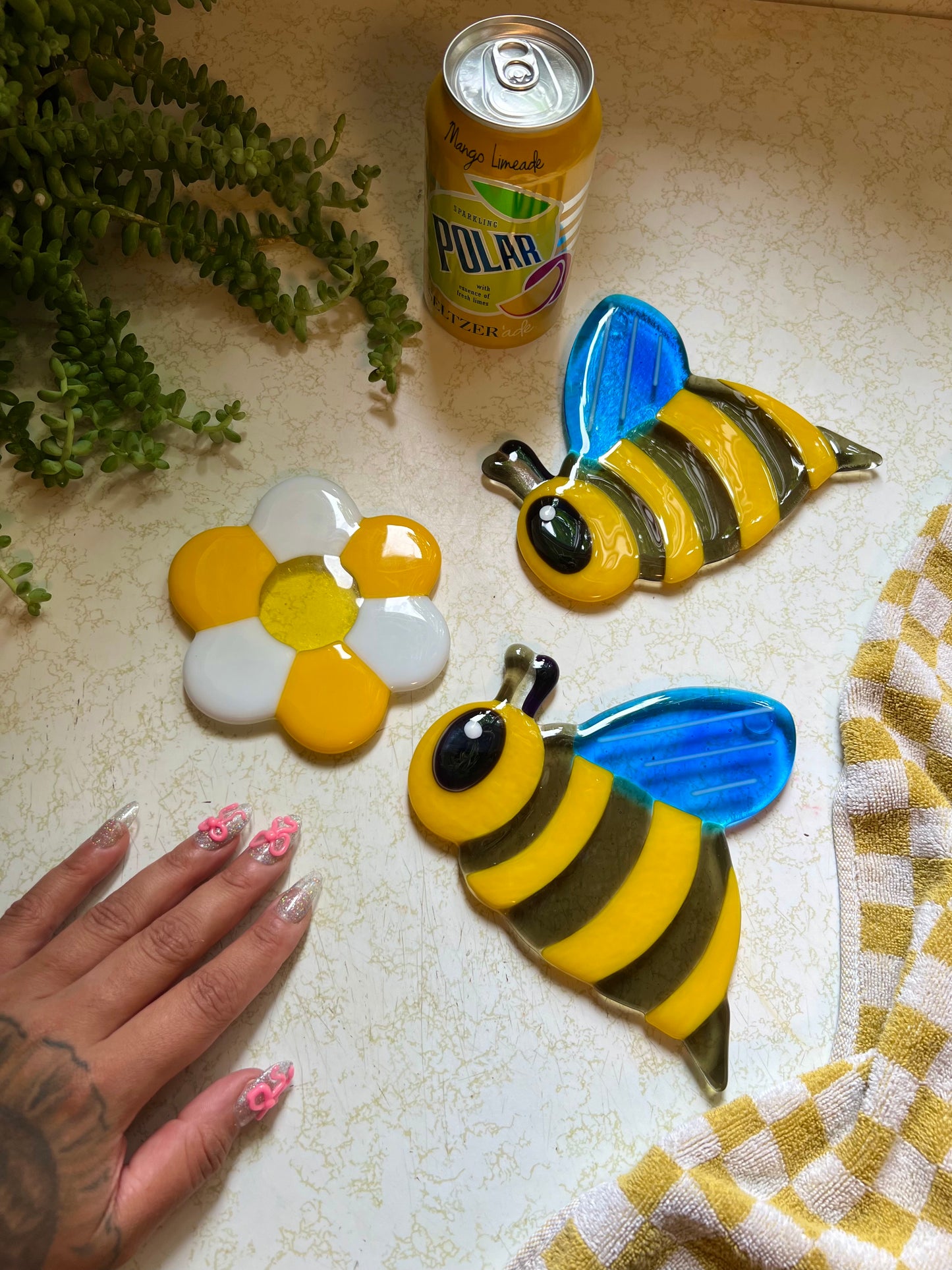 Bee coaster set