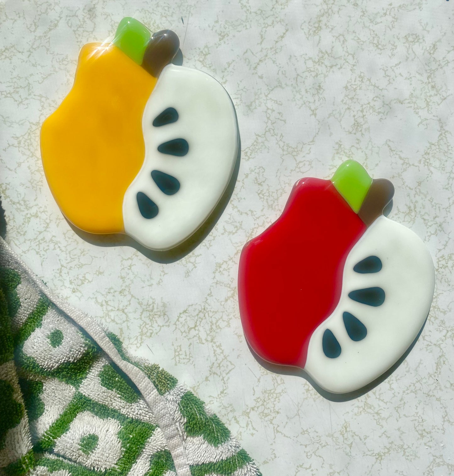 Apple coaster set