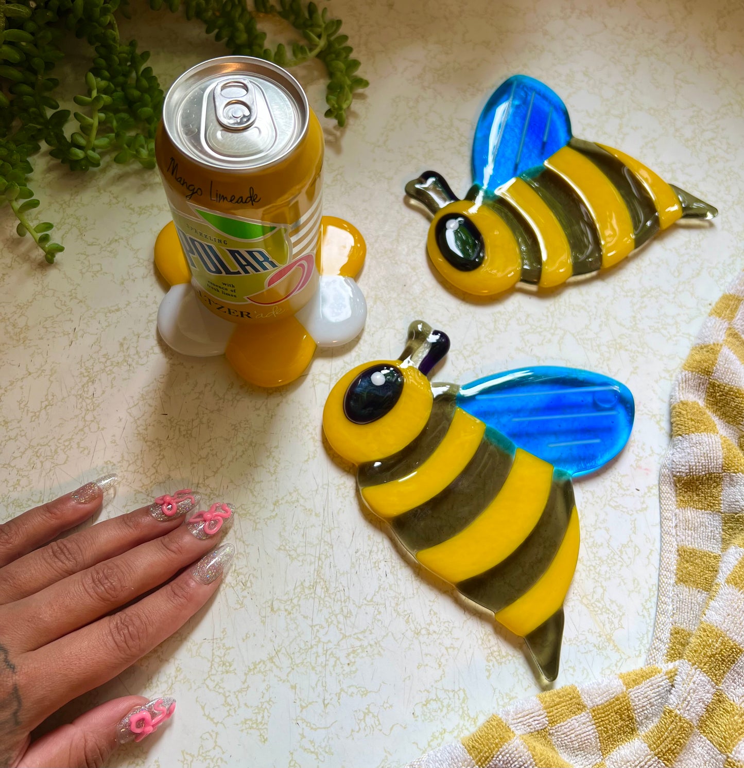 Bee coaster set