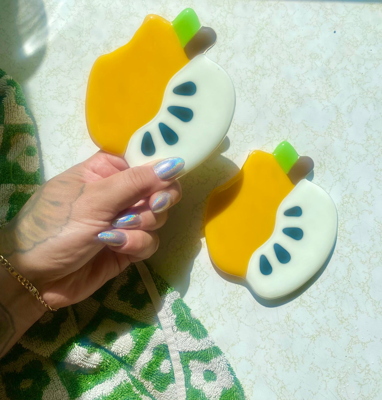 Apple coaster set