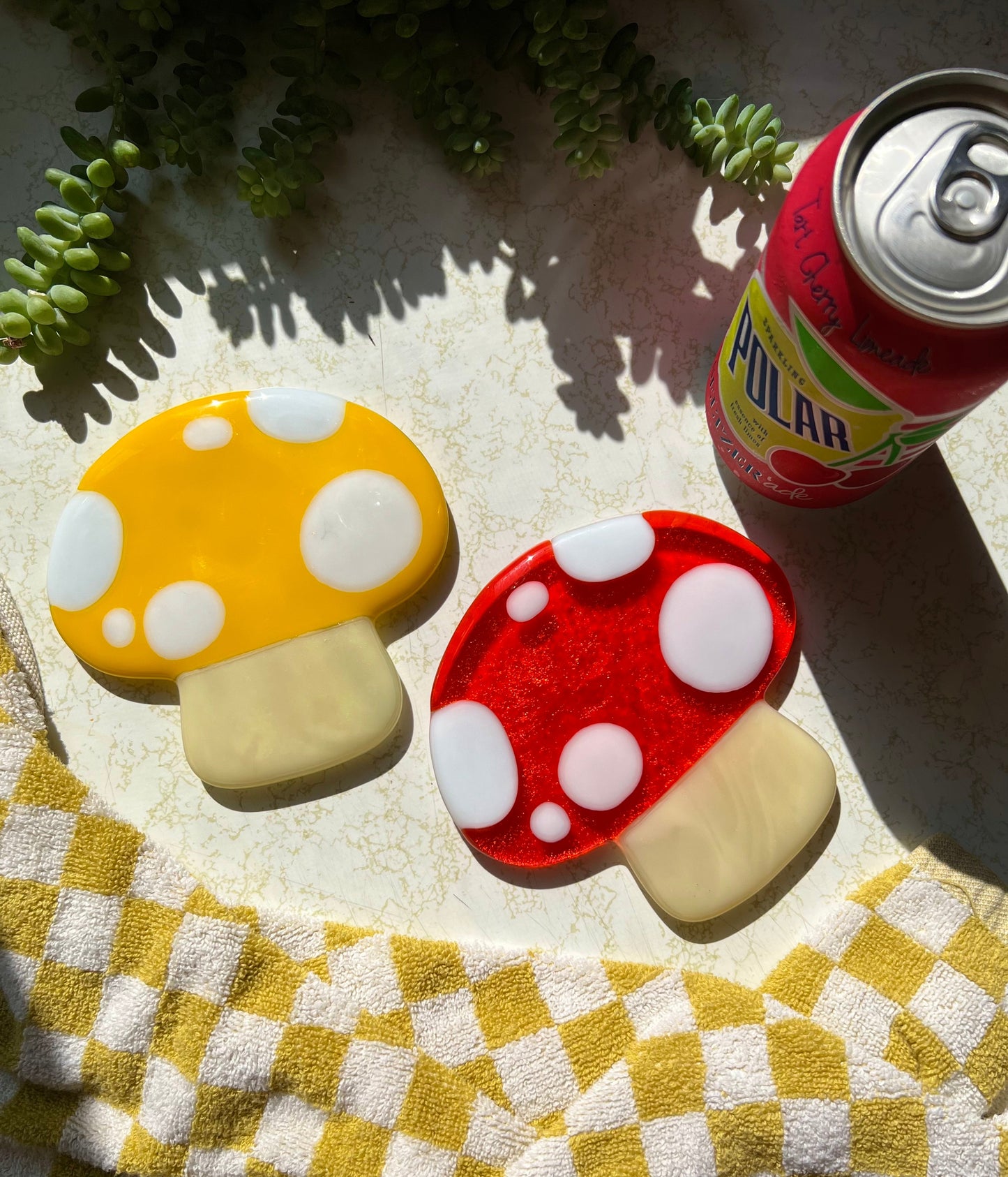 Mushroom coaster set