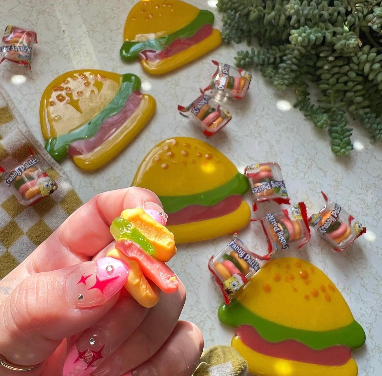 Krabby patties coaster set