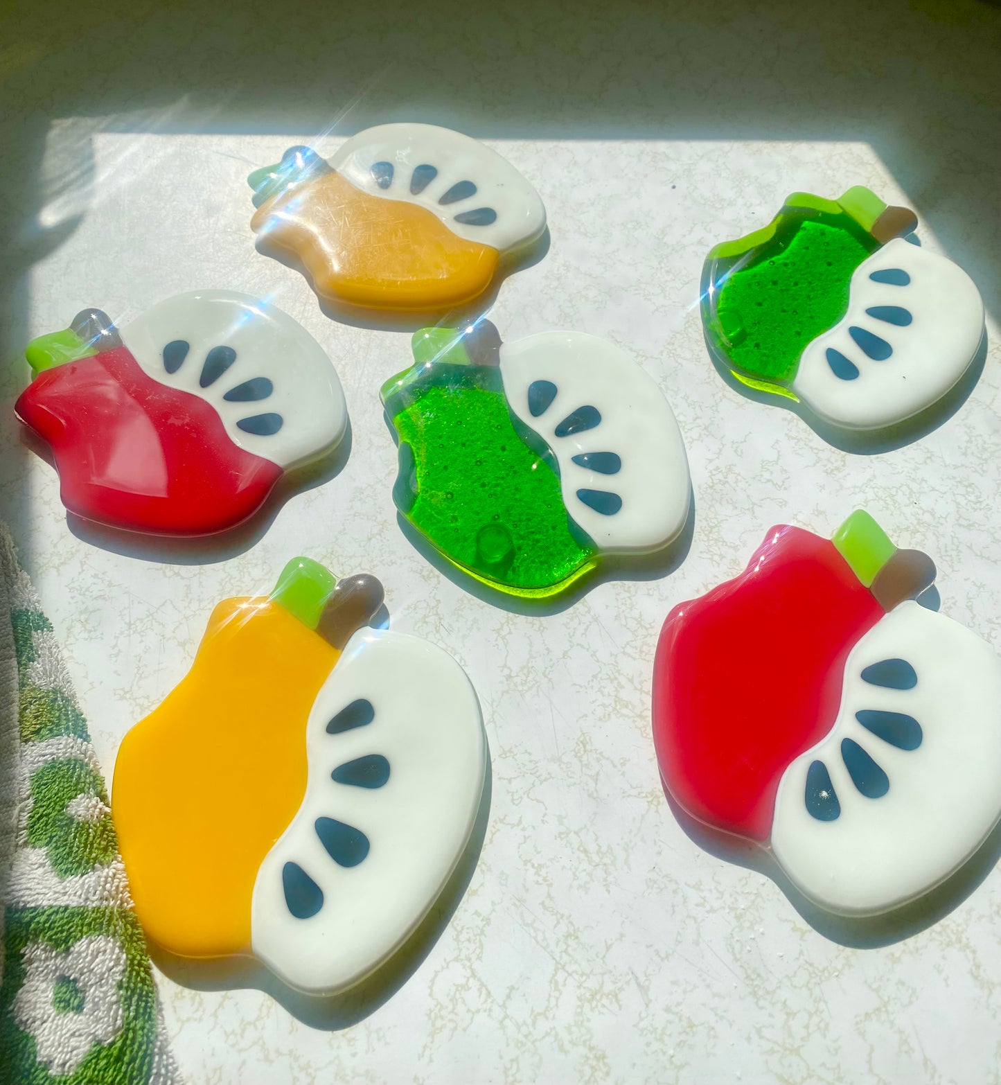 Apple coaster set