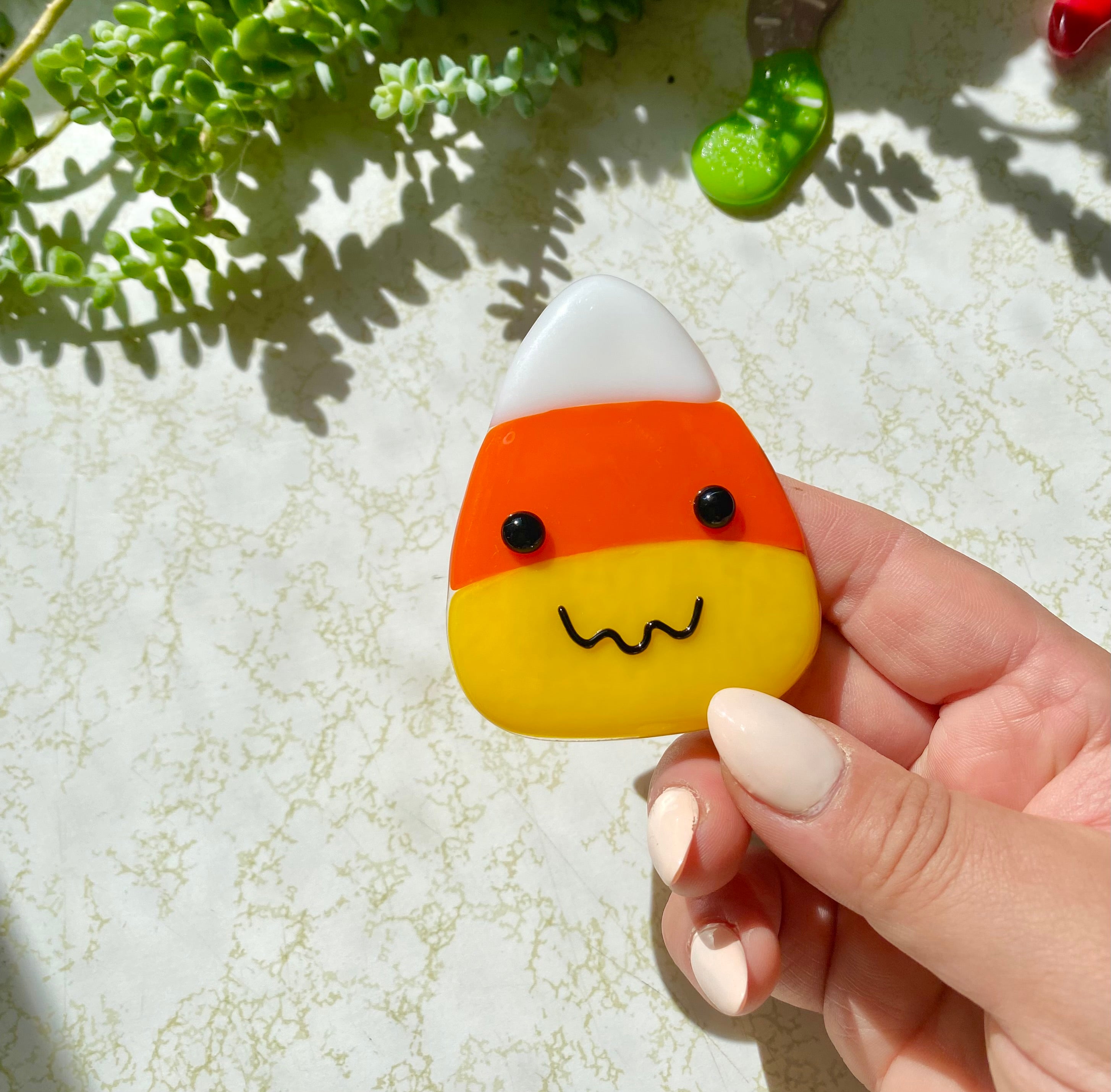 Candy corn magnets