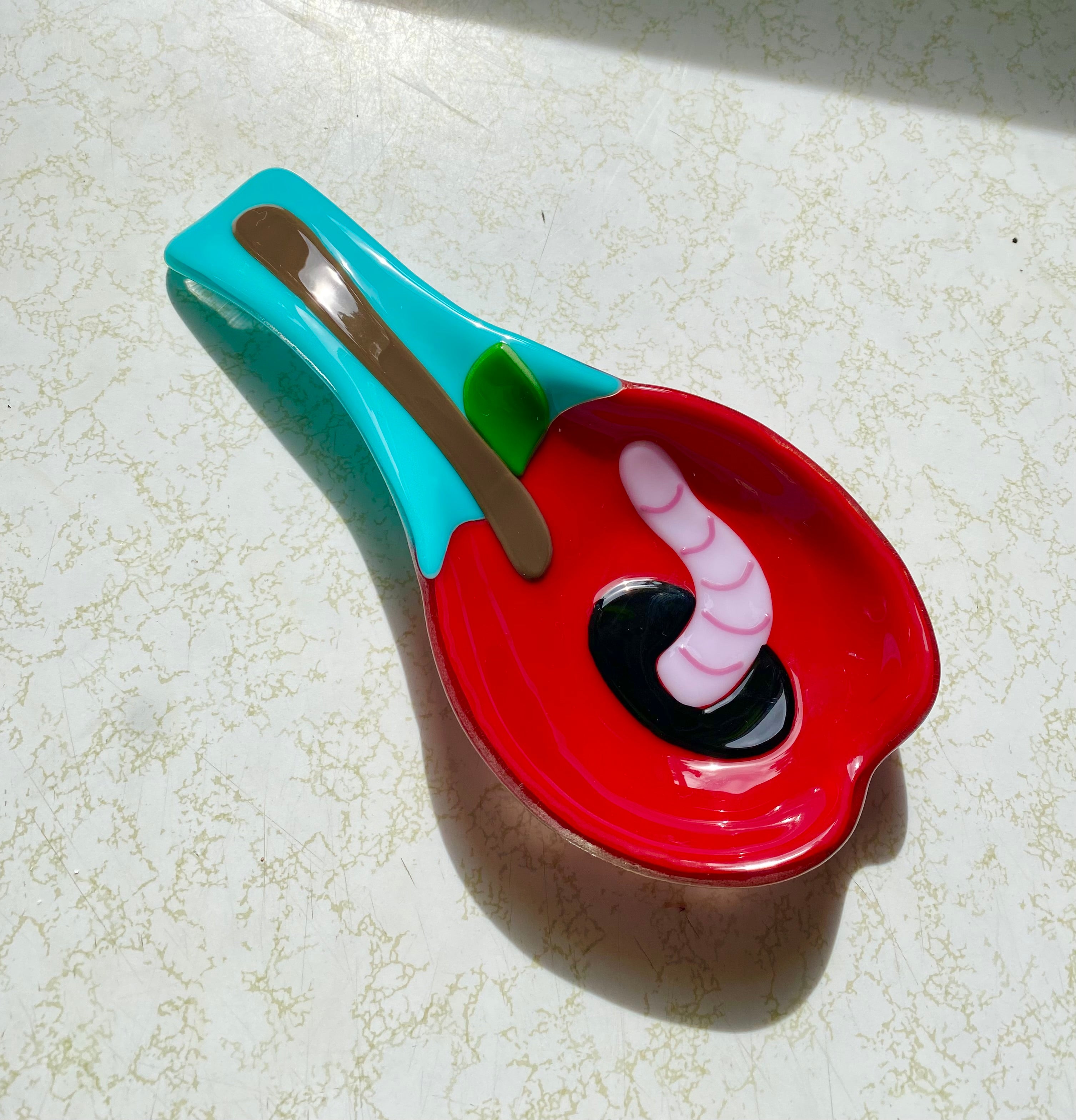 Candy apple Spoon rest