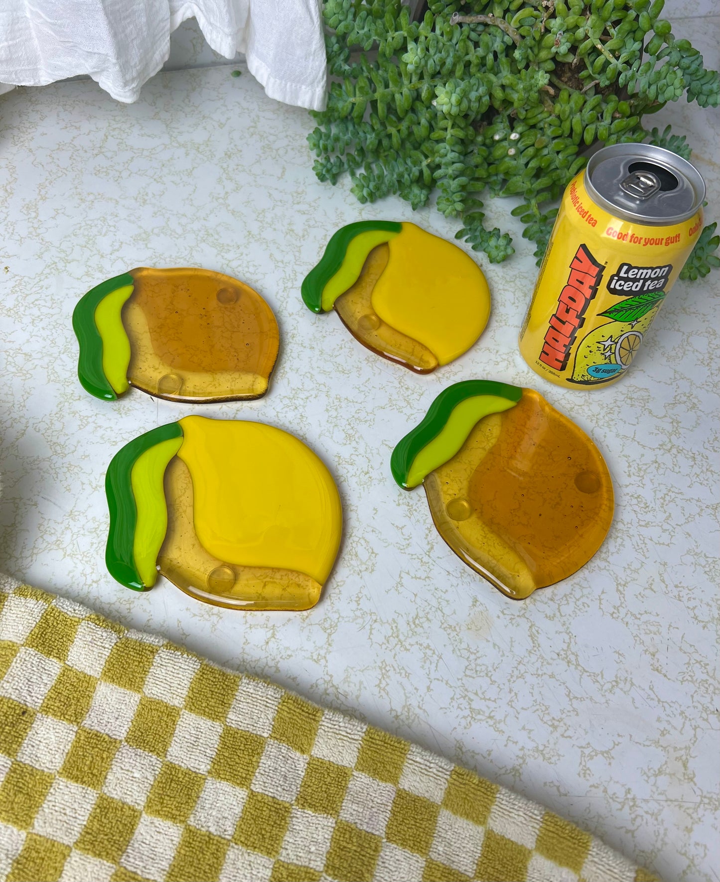 Lemon coaster set