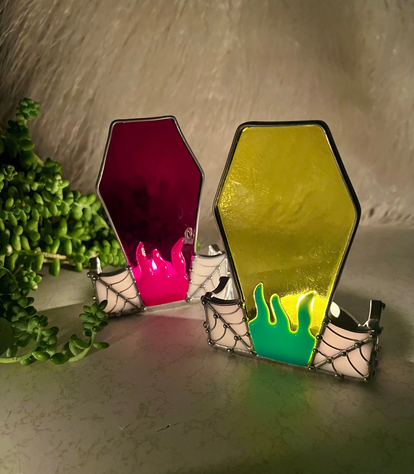 Coffin tea lights