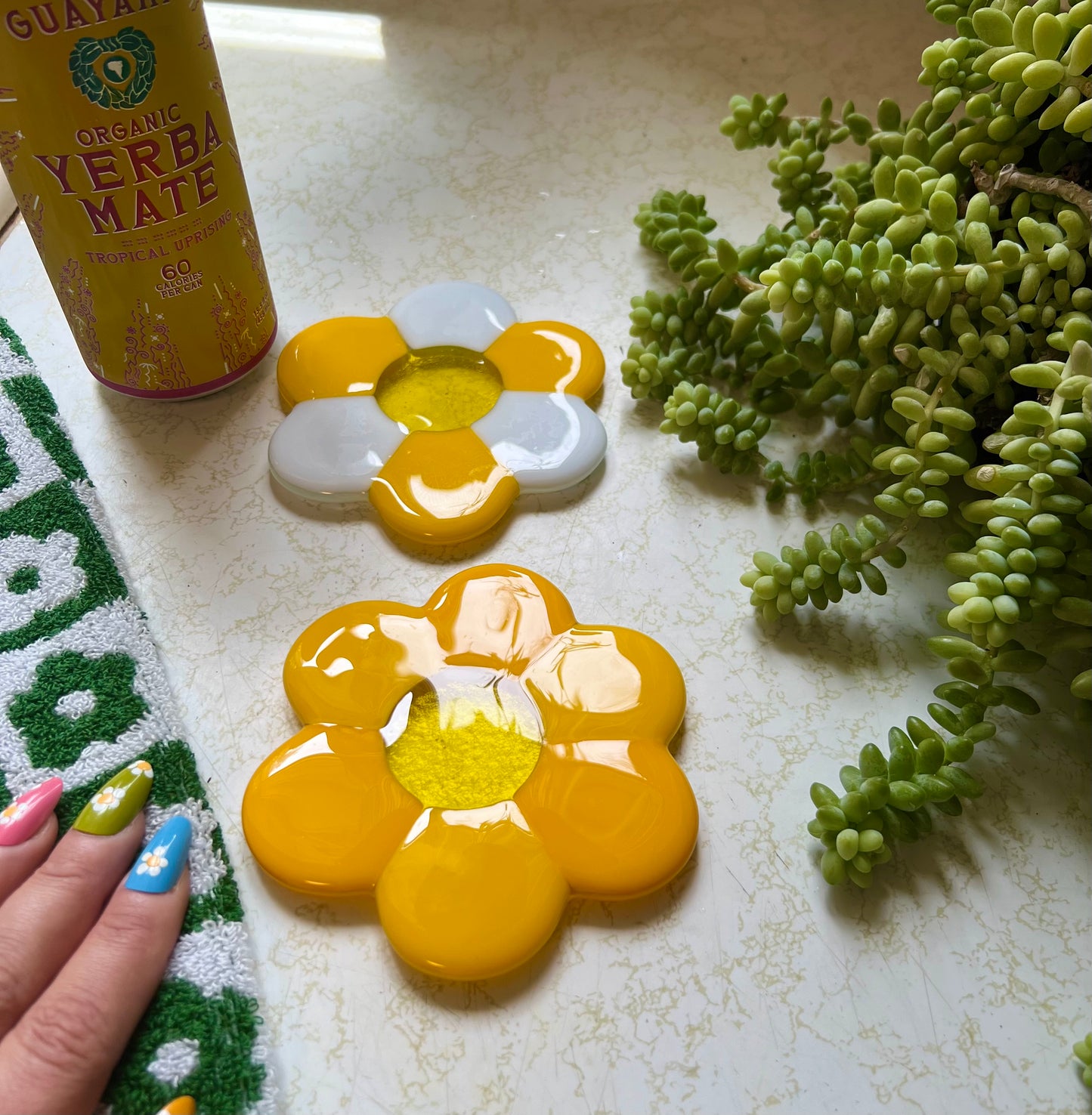 Daisy coaster set