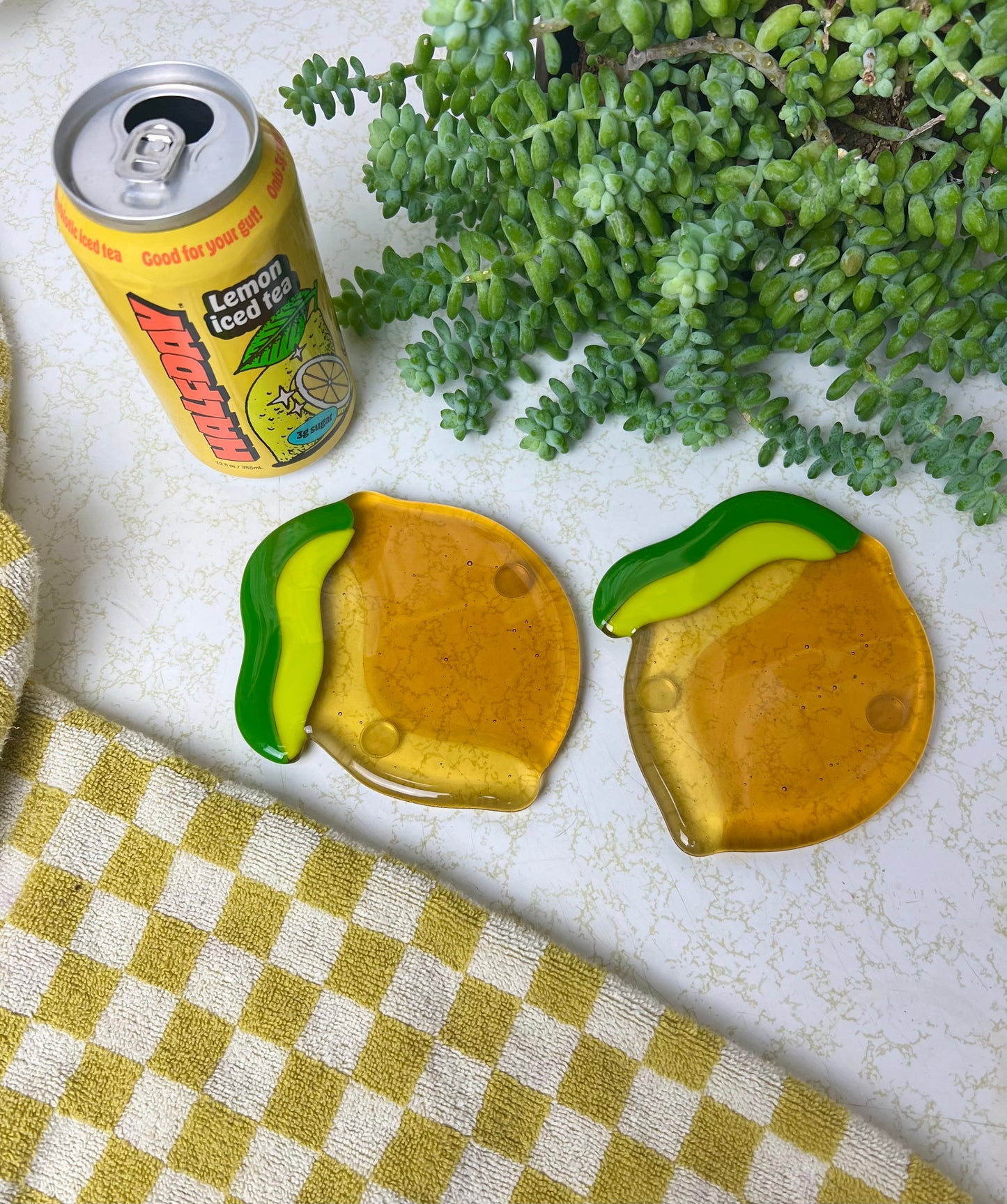 Lemon coaster set