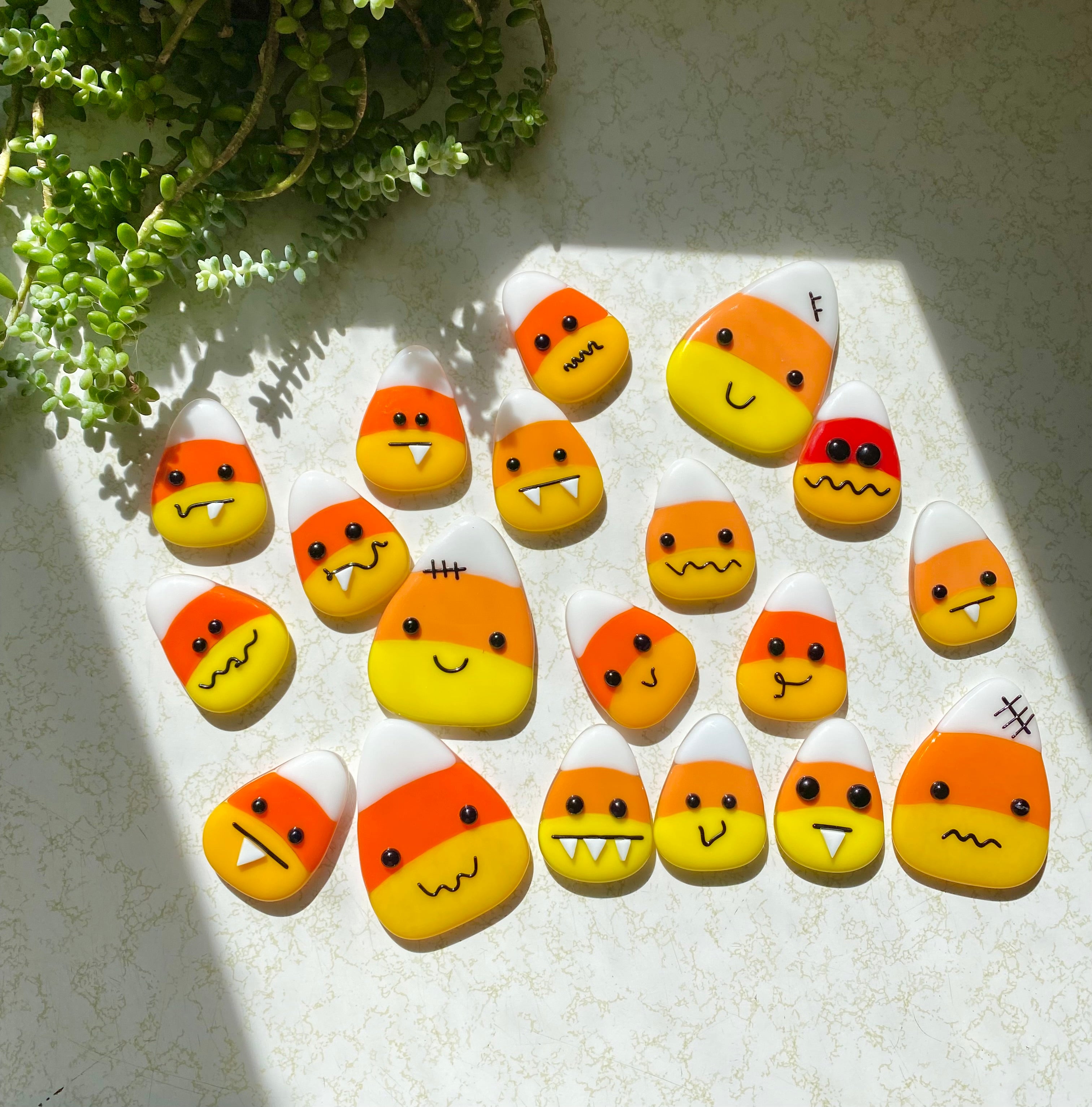 Candy corn magnets