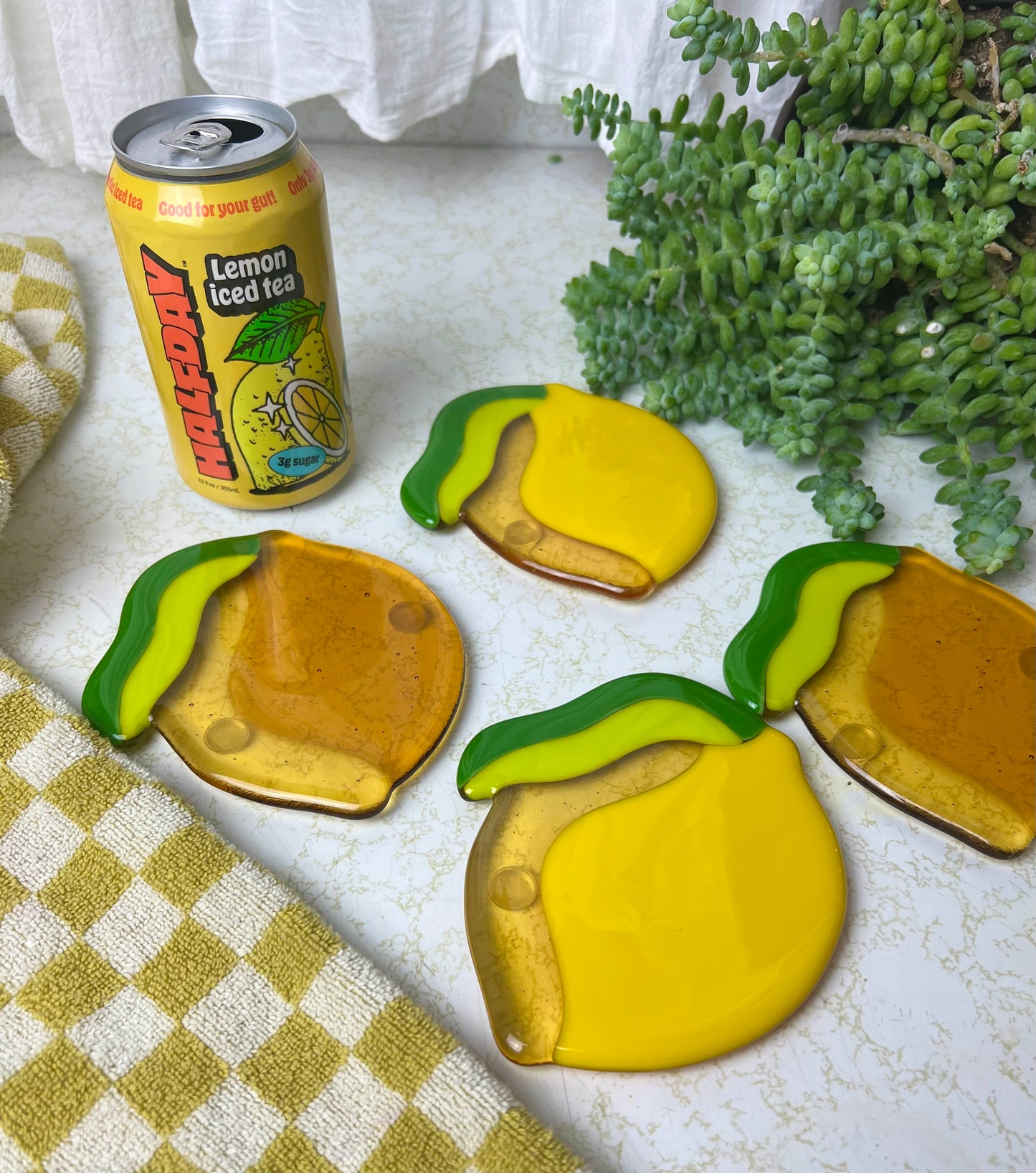 Lemon coaster set