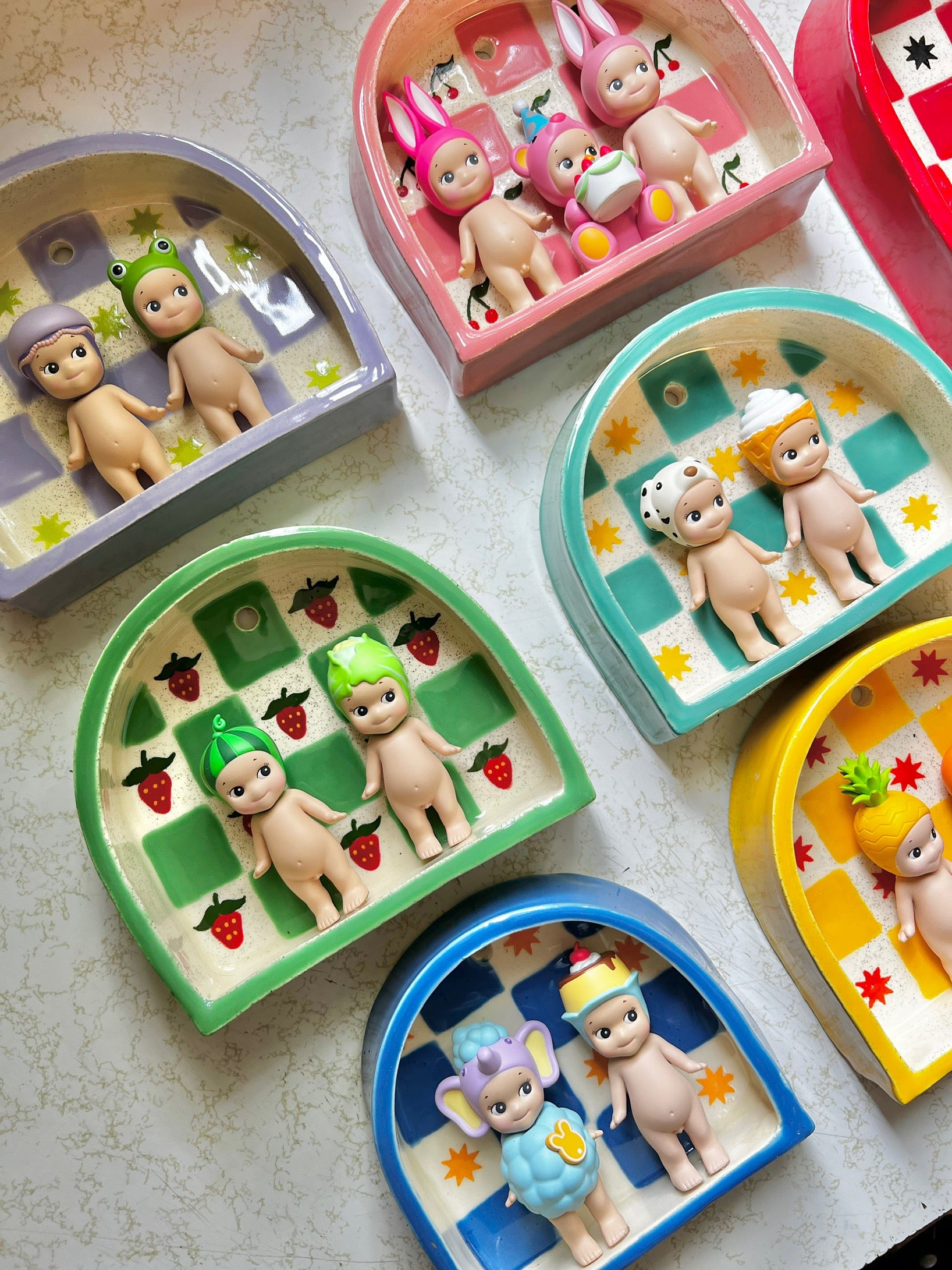 Ceramic Patchwork shelf