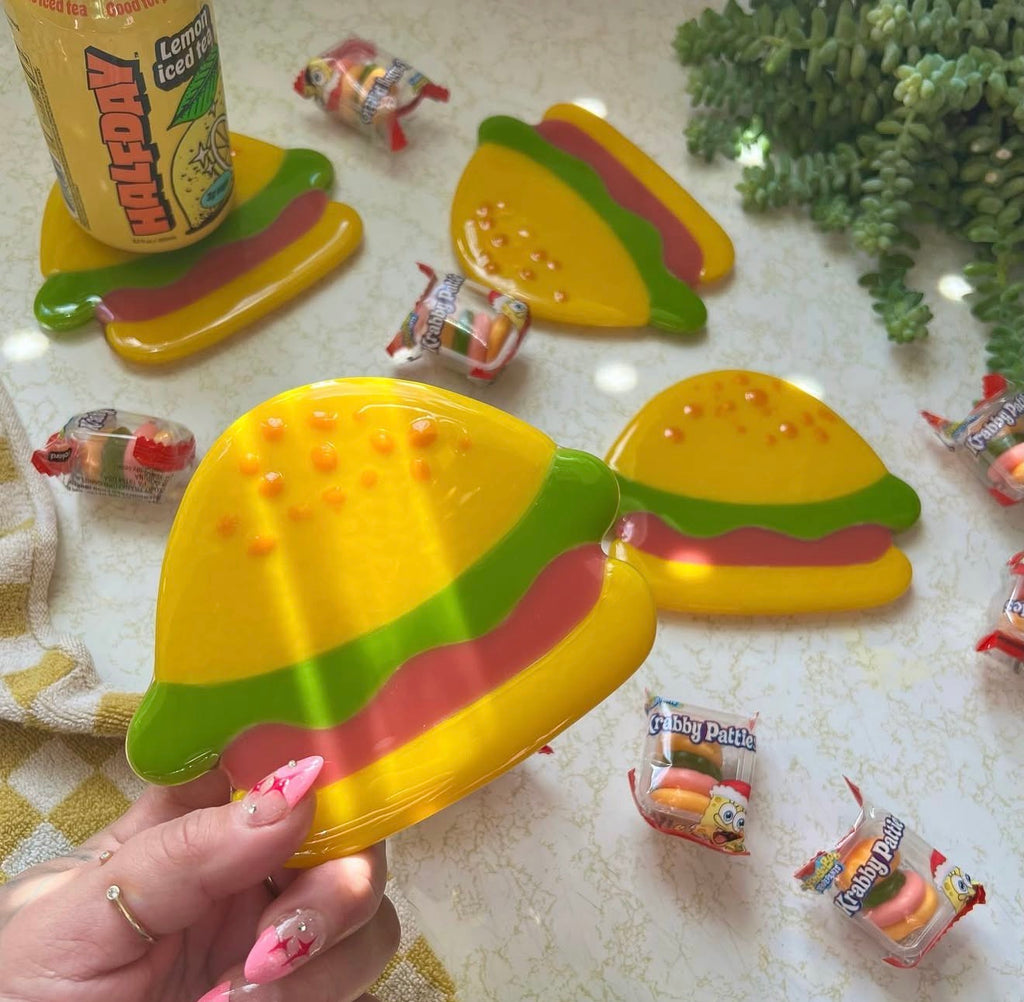 Krabby patties coaster set
