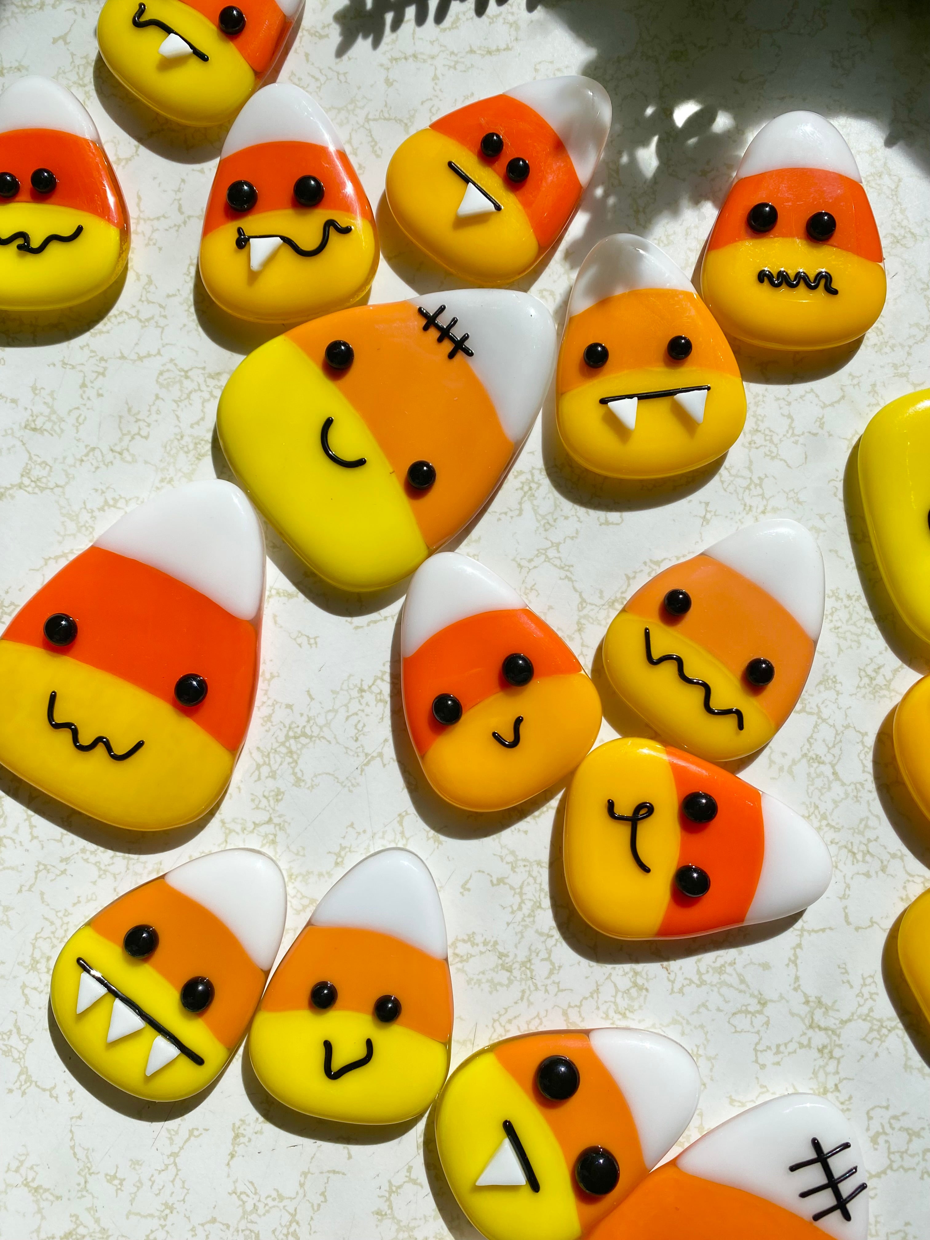 Candy corn magnets