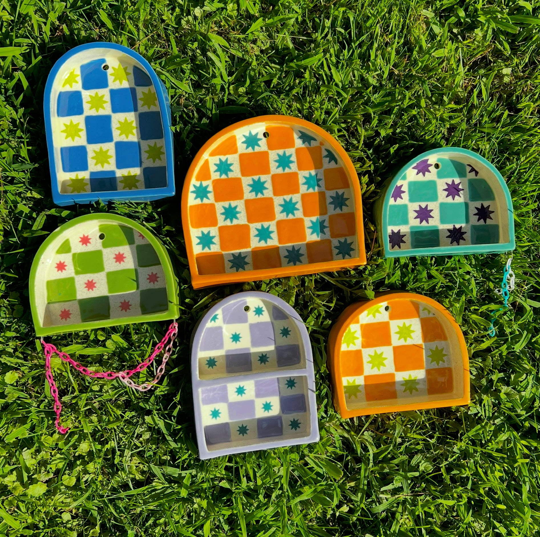 Ceramic ant trinket shelf