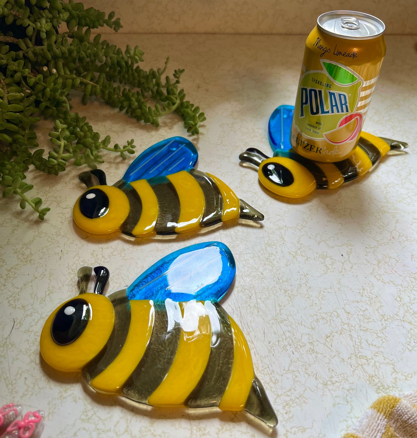 Bee coaster set