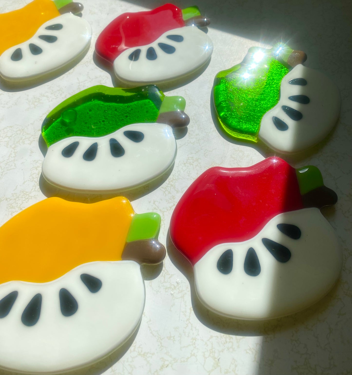 Apple coaster set