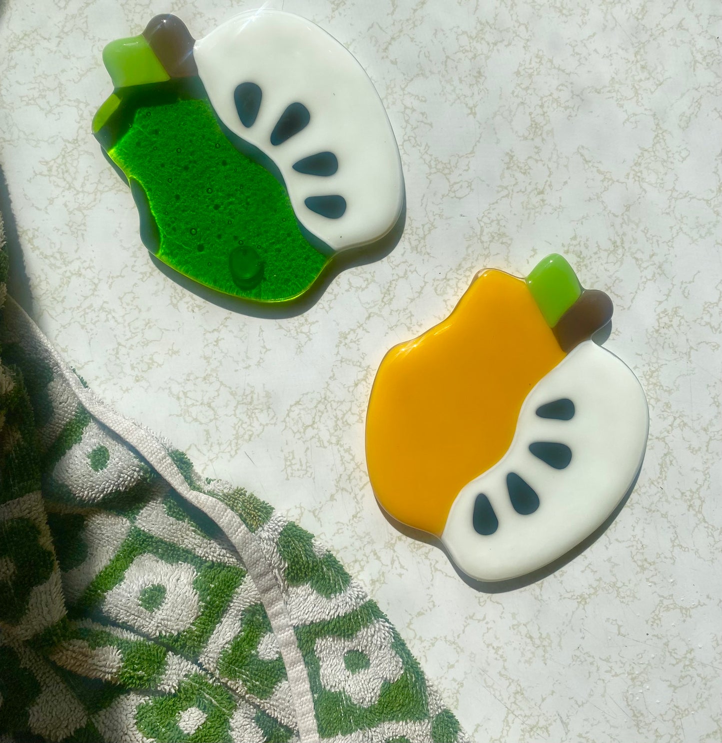 Apple coaster set