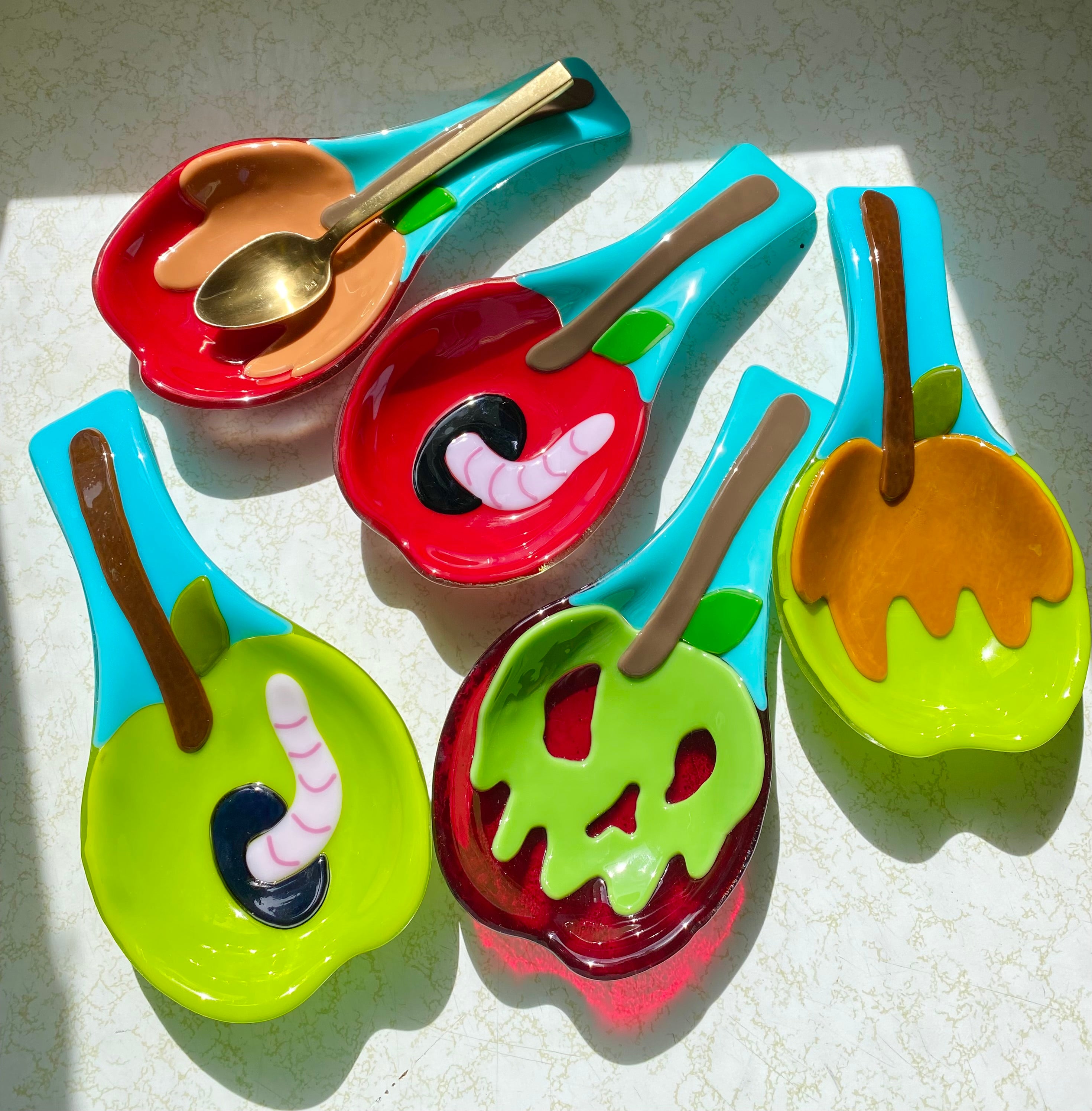 Candy apple Spoon rest