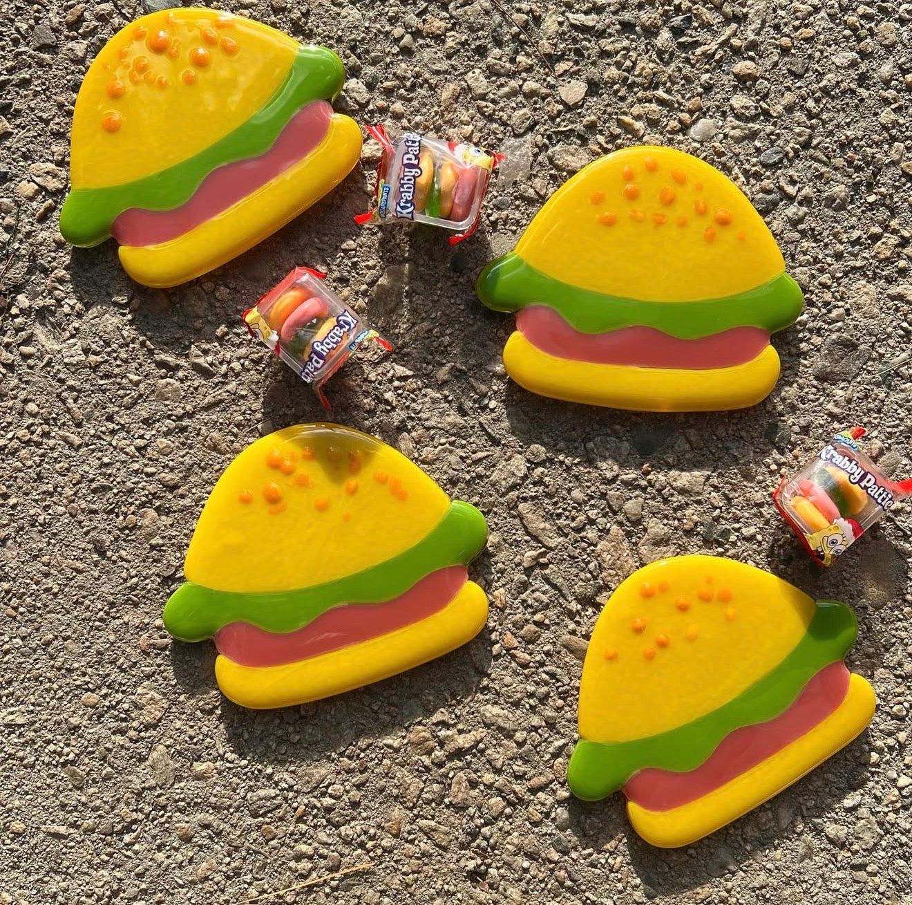 Krabby patties coaster set