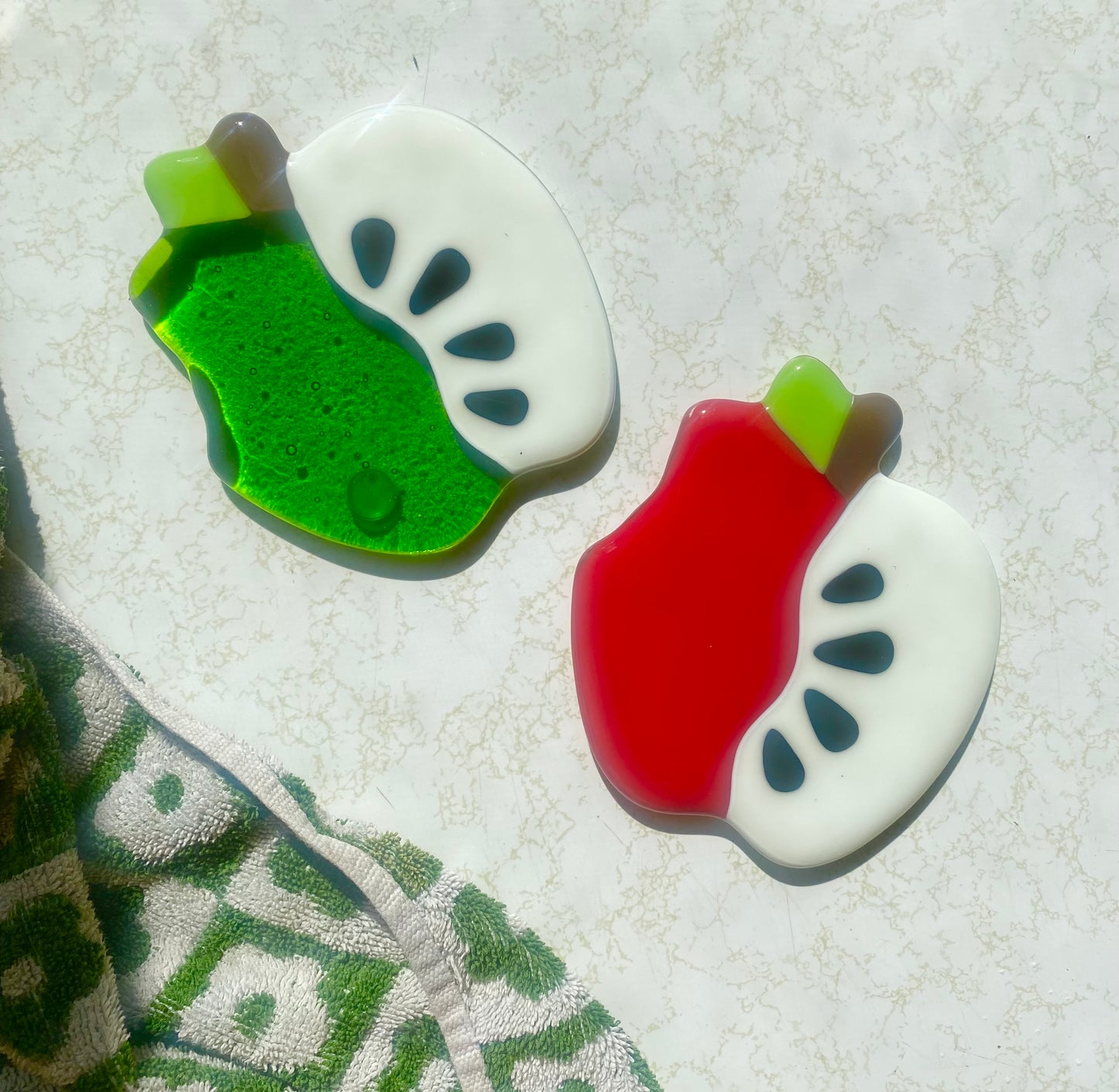 Apple coaster set