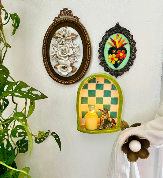 Ceramic Patchwork shelf