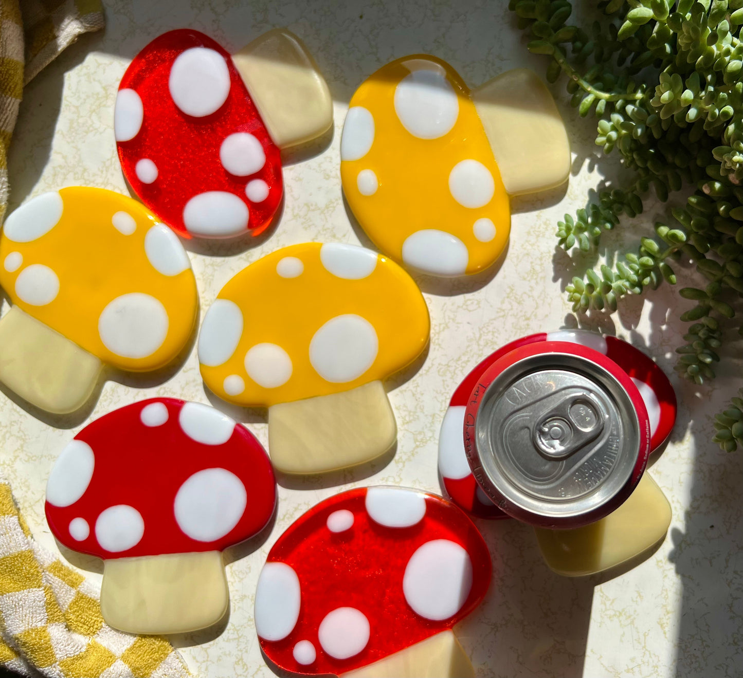 Mushroom coaster set