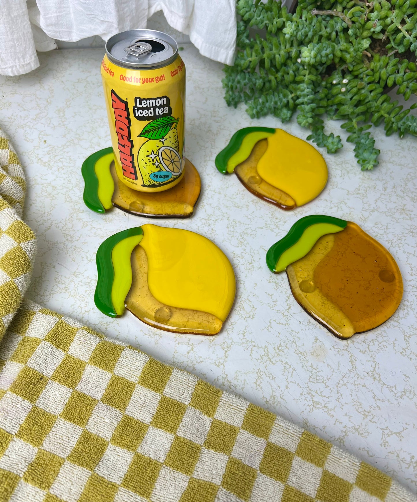 Lemon coaster set