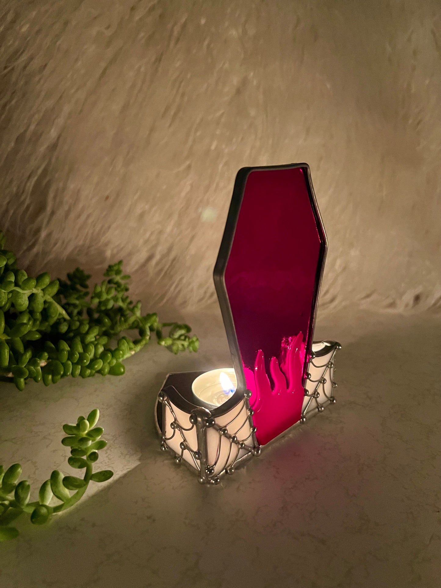 Coffin tea lights