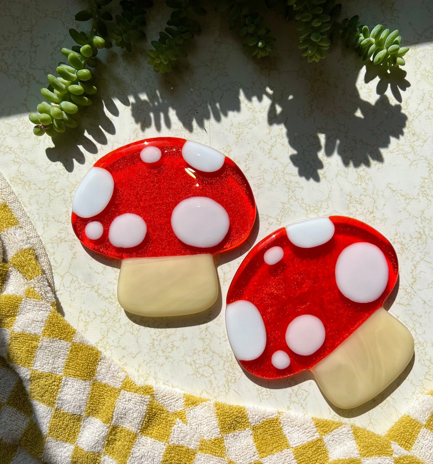 Mushroom coaster set