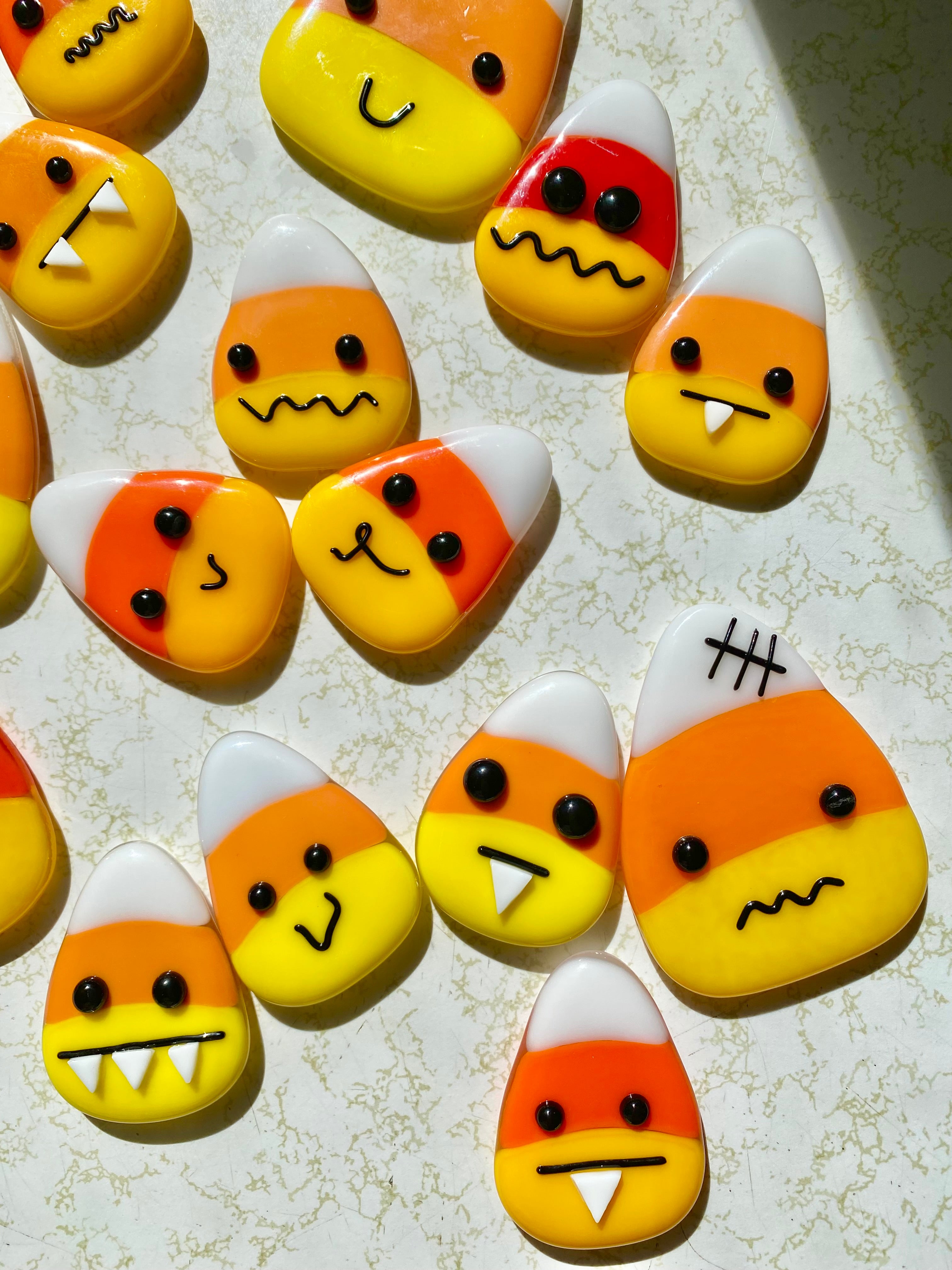Candy corn magnets