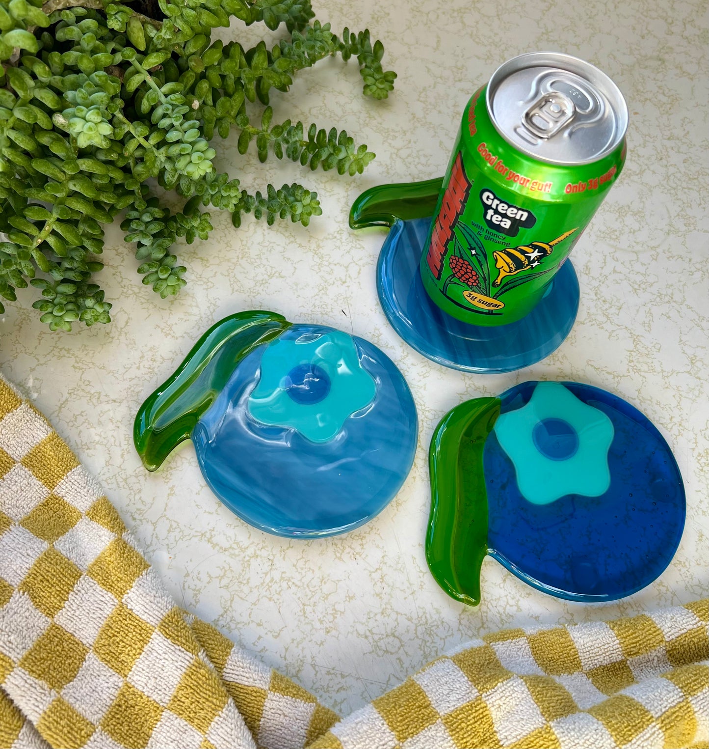 Blueberry coaster set