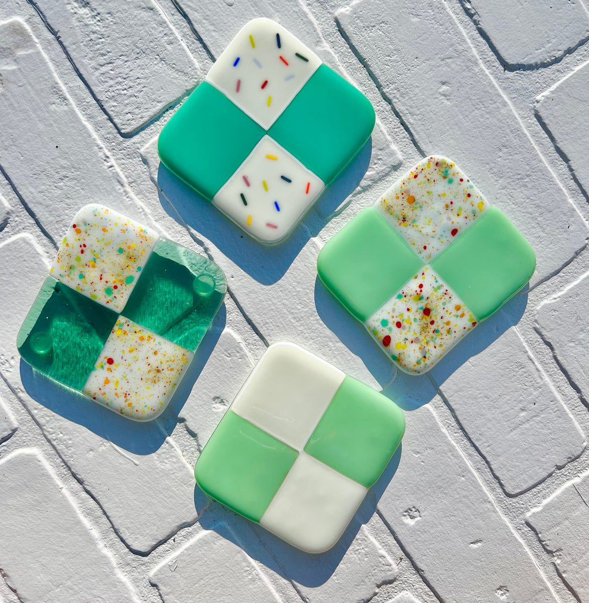 Mix & match coasters – Cold Heart Glass co