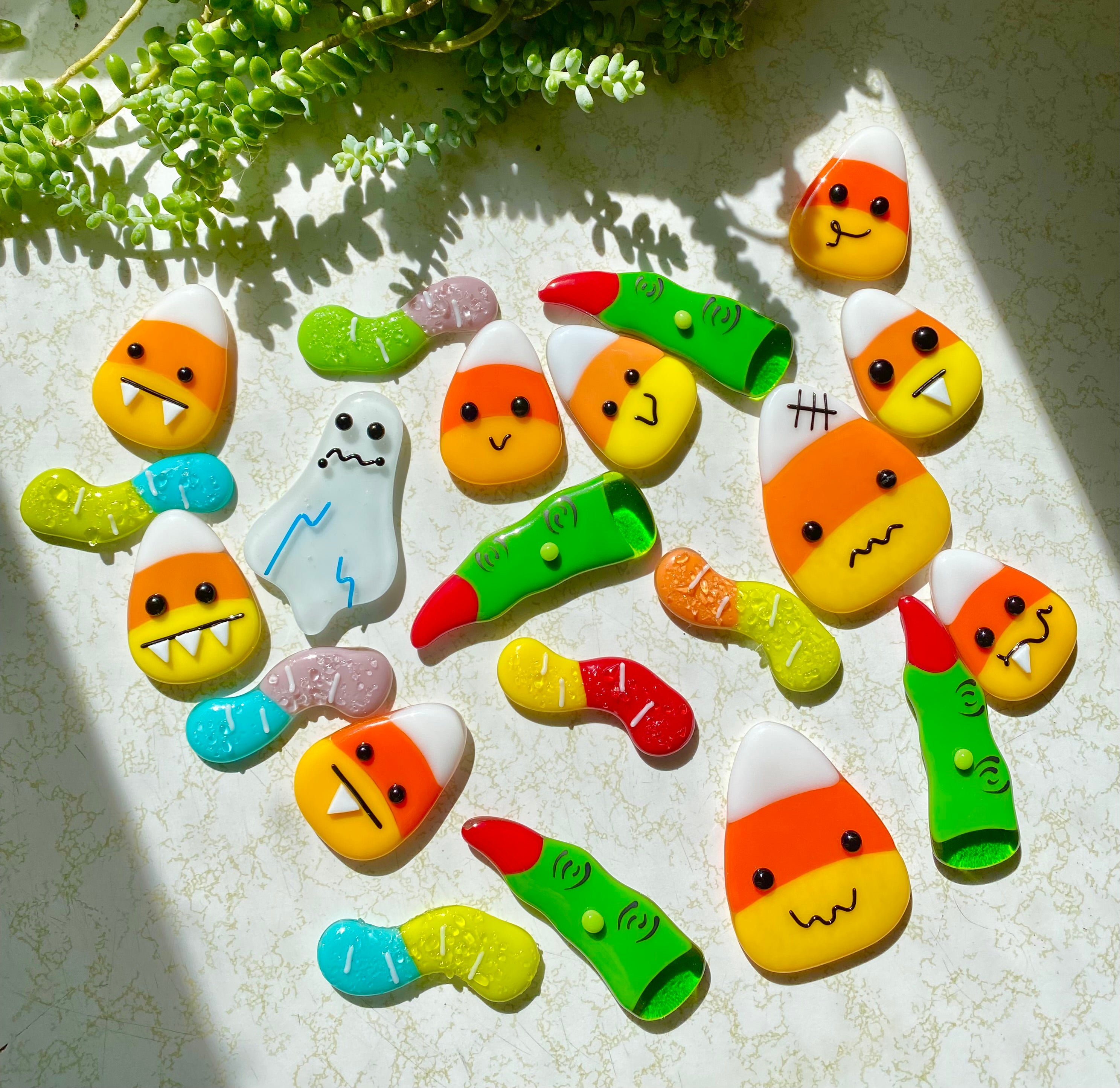 Candy corn magnets