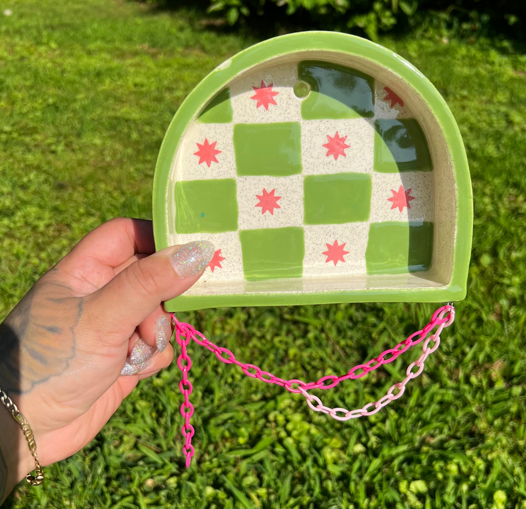 Ceramic trinket shelf